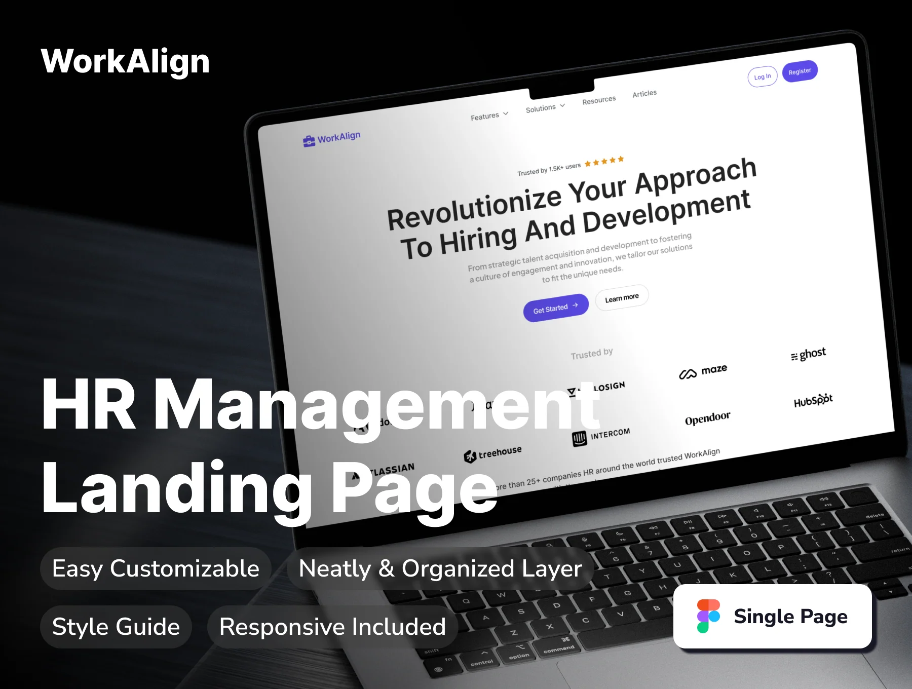 WorkAlign - HR Management Web Landing Page Website Template