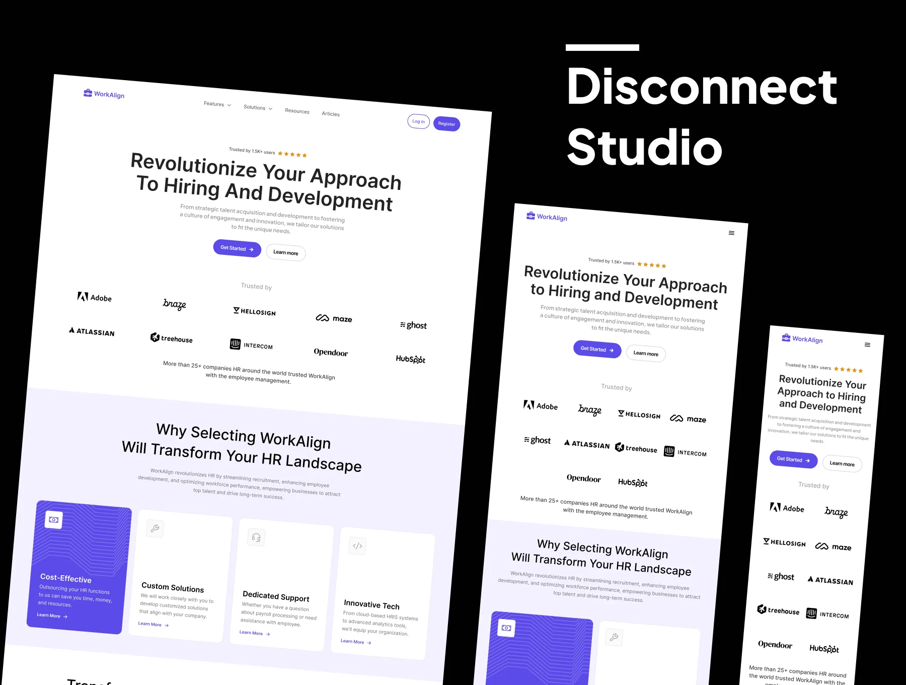 WorkAlign - HR Management Web Landing Page Website Template 6