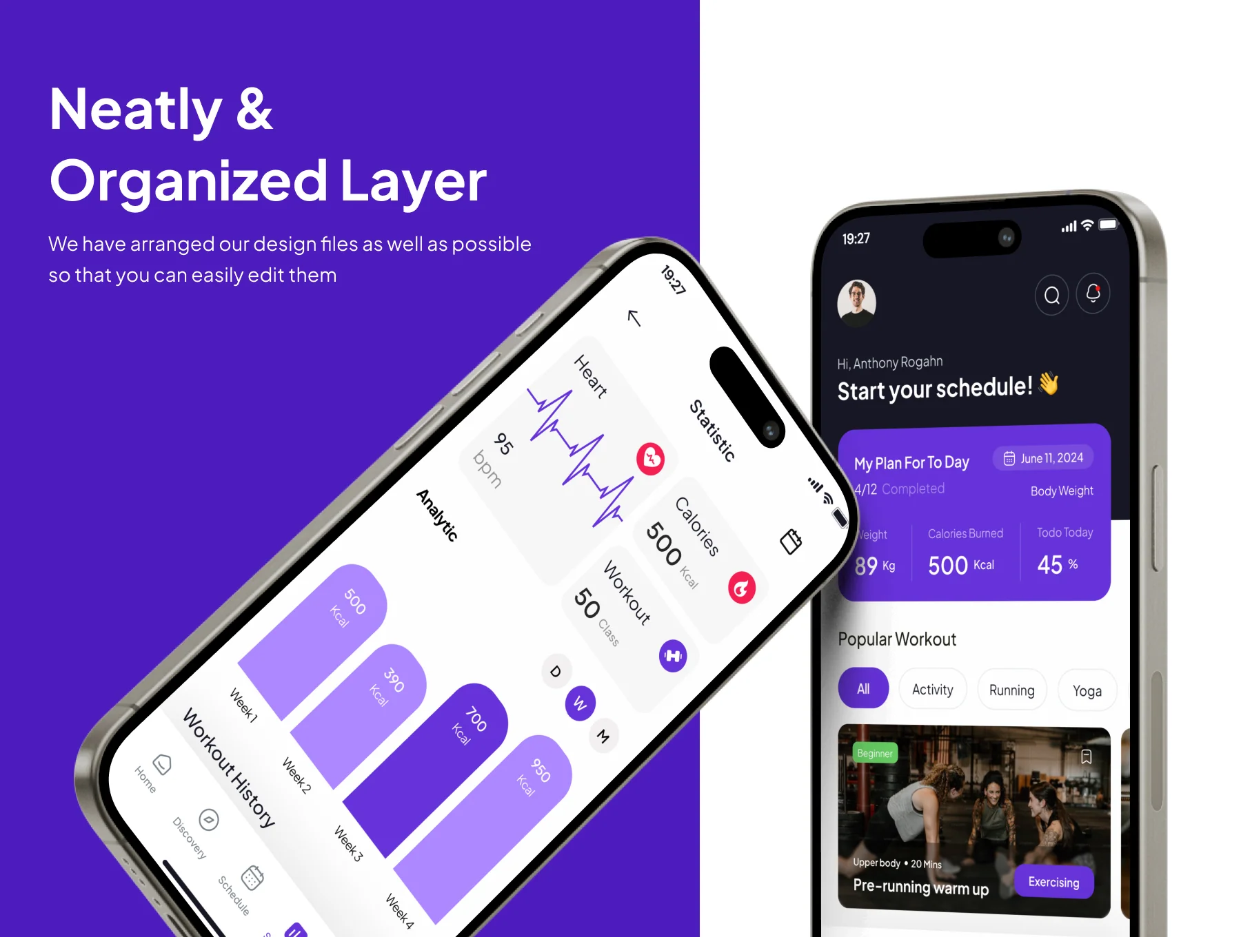 Workaly - Workout & Fitness Premium UI KIts App 3