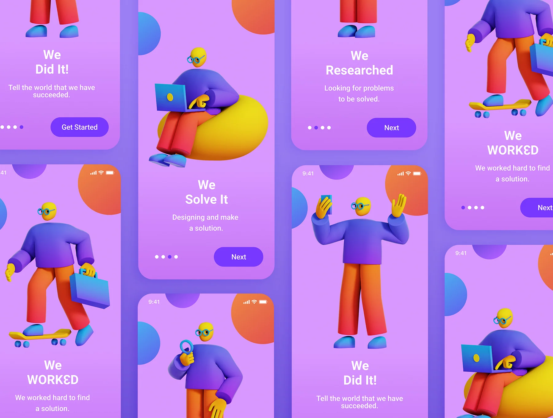 WORKED 3D Illustrations 3