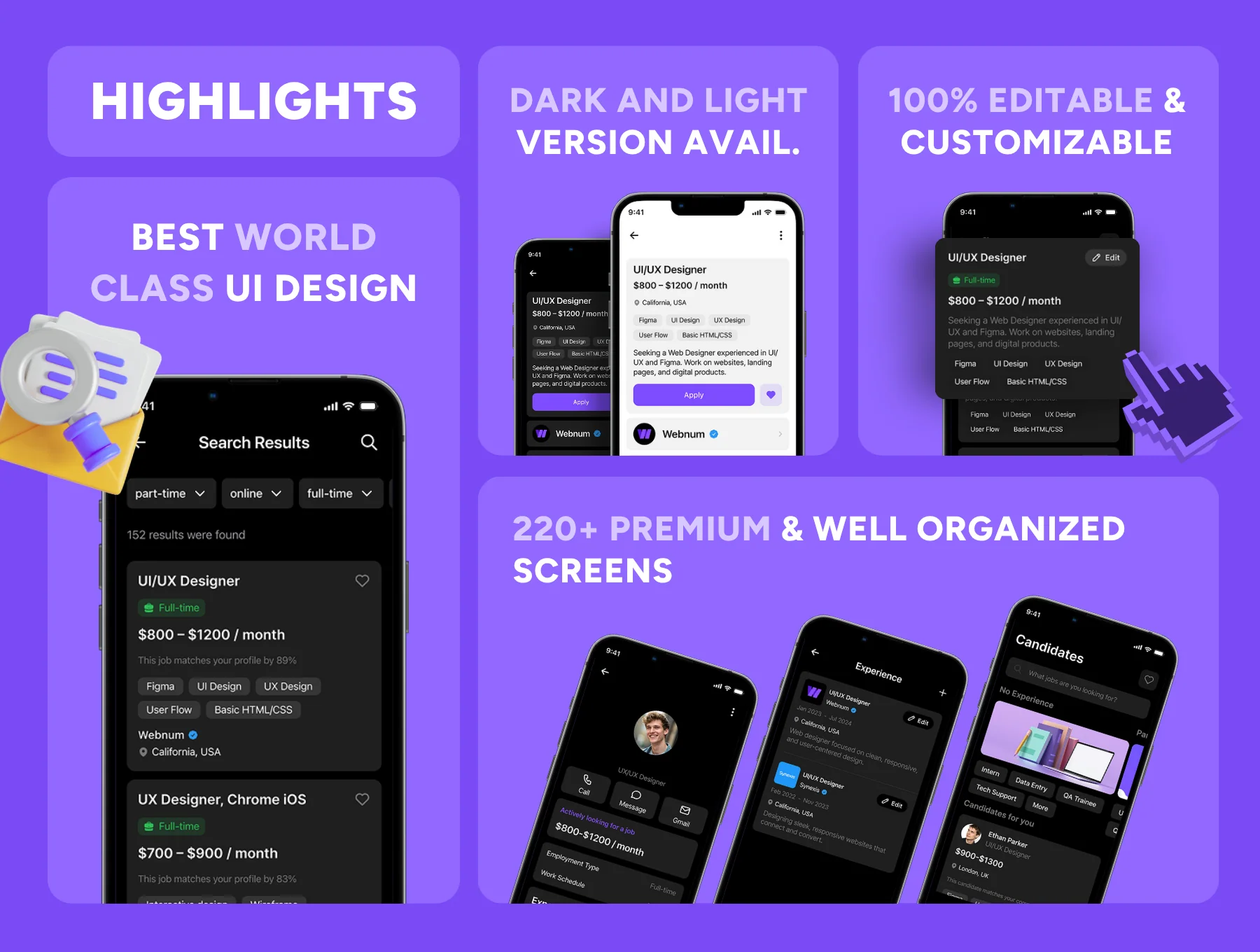 Workee - Job Board App Ui Kit 2