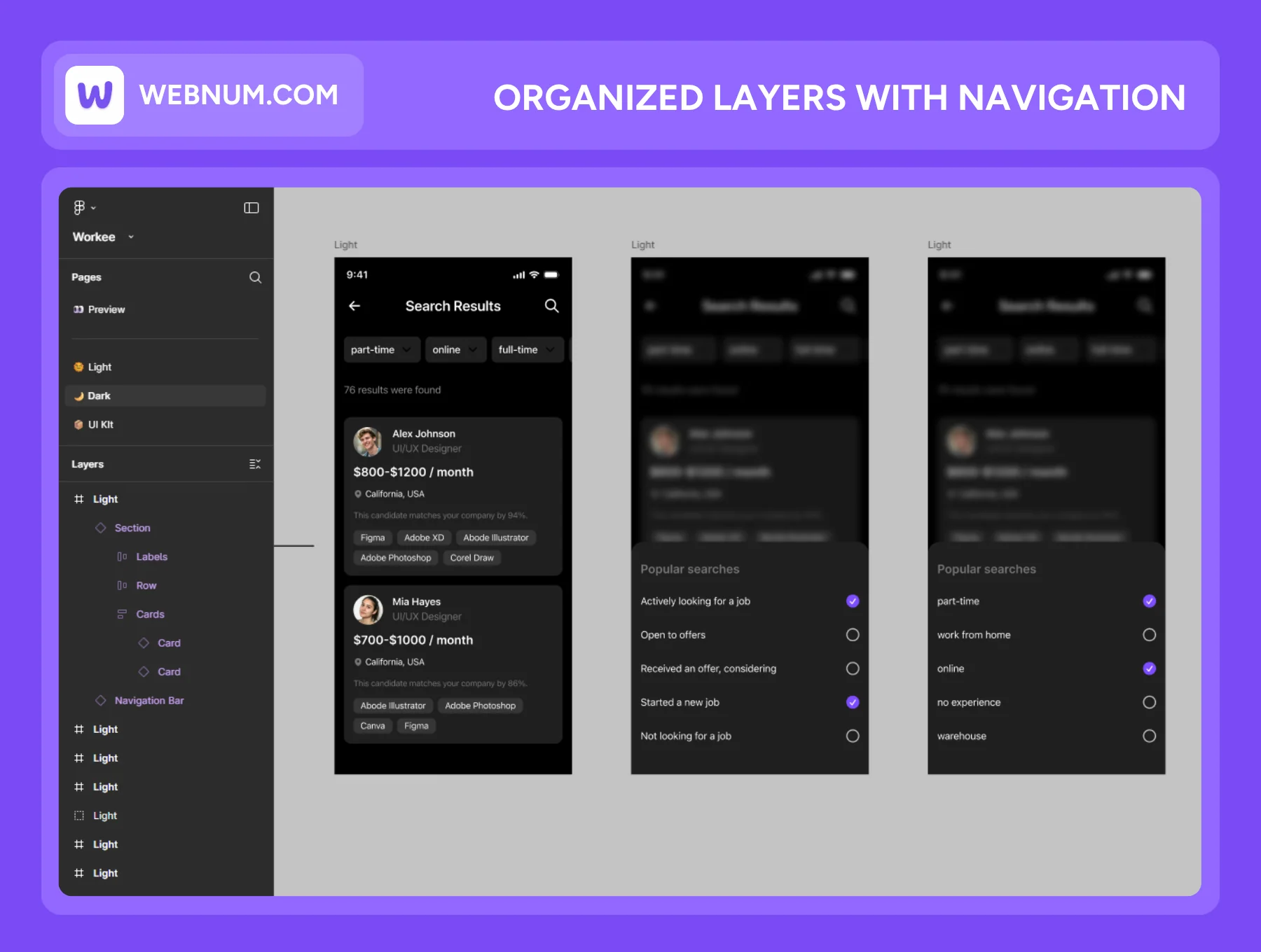 Workee - Job Board App Ui Kit 3