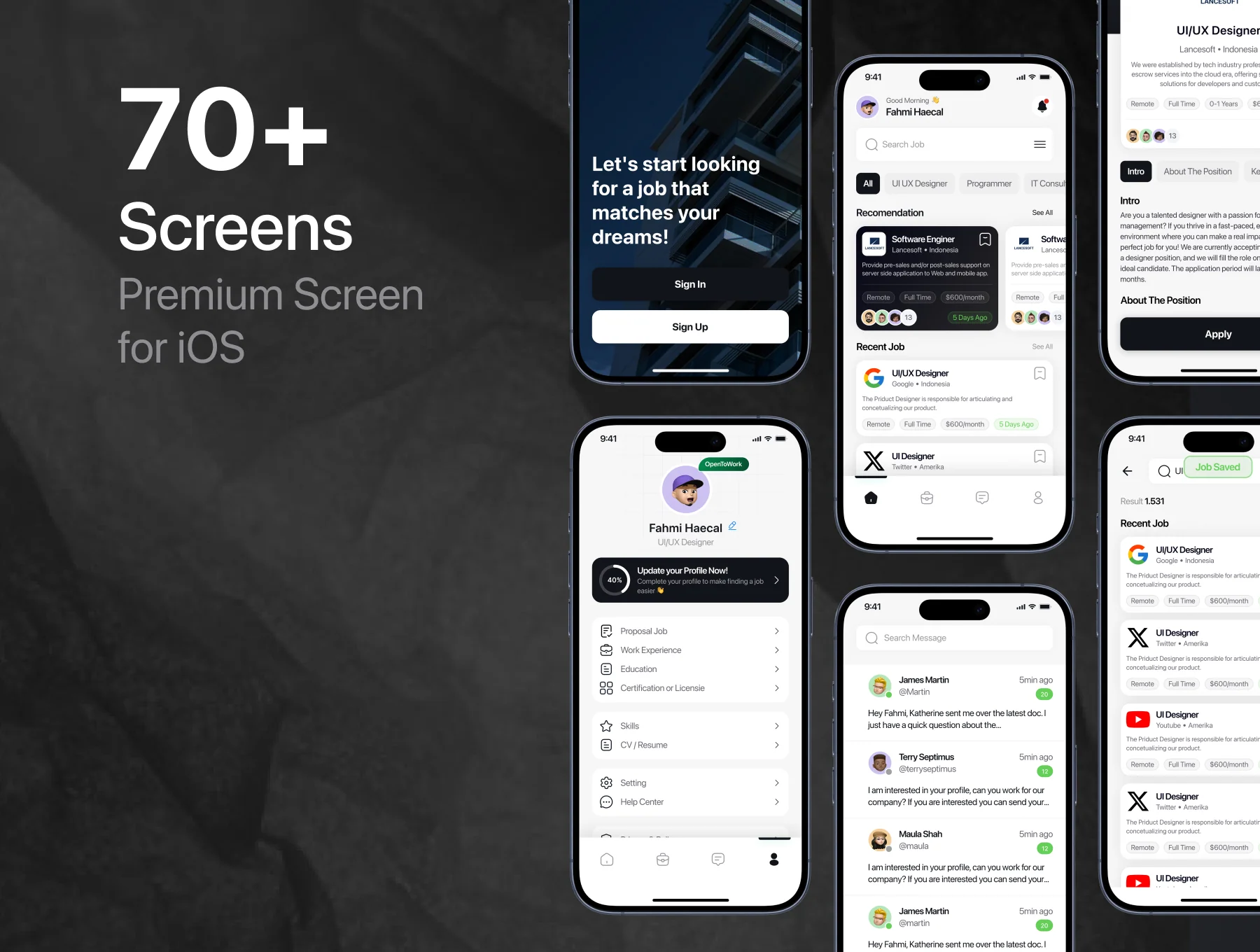 WorkFinder App UI KIT 2