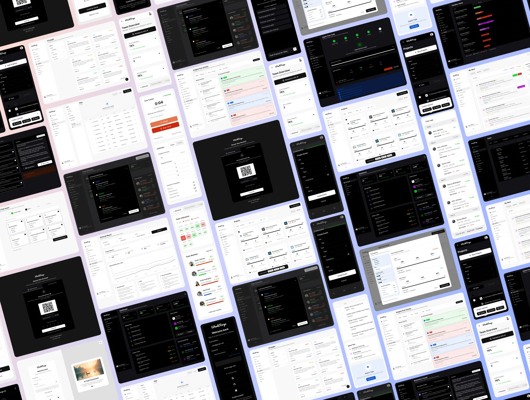 WorkForge – SaaS Dashboard & Productivity UI Kit (Web & Mobile) 2