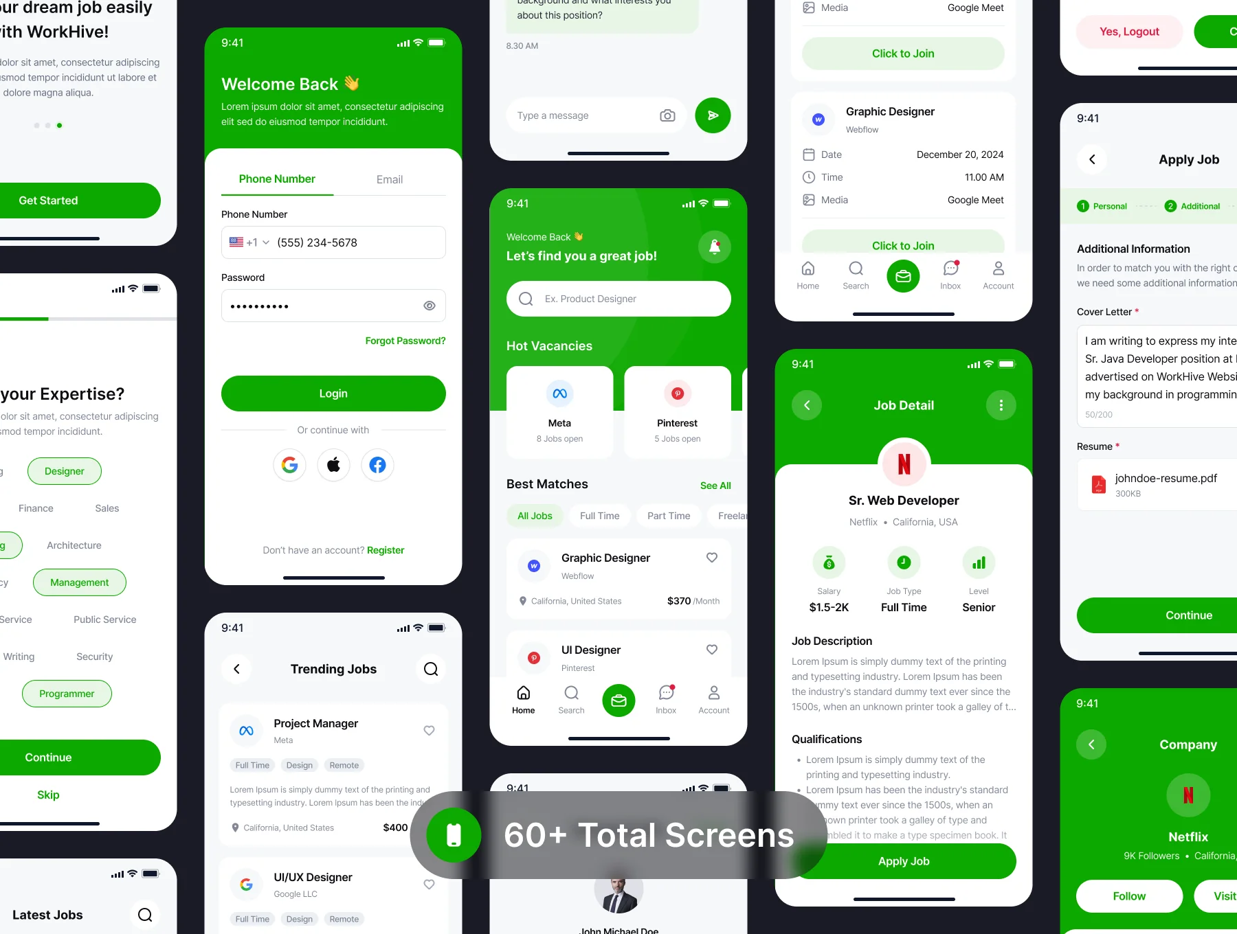 Workhive - AI Job Finder App UI Kit 5