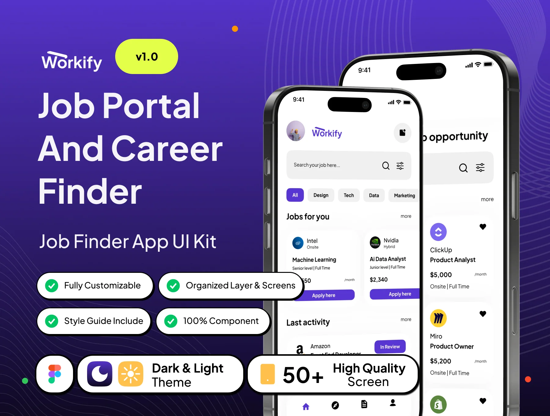 Workify - Job Portal And Career Finder App UI Kit