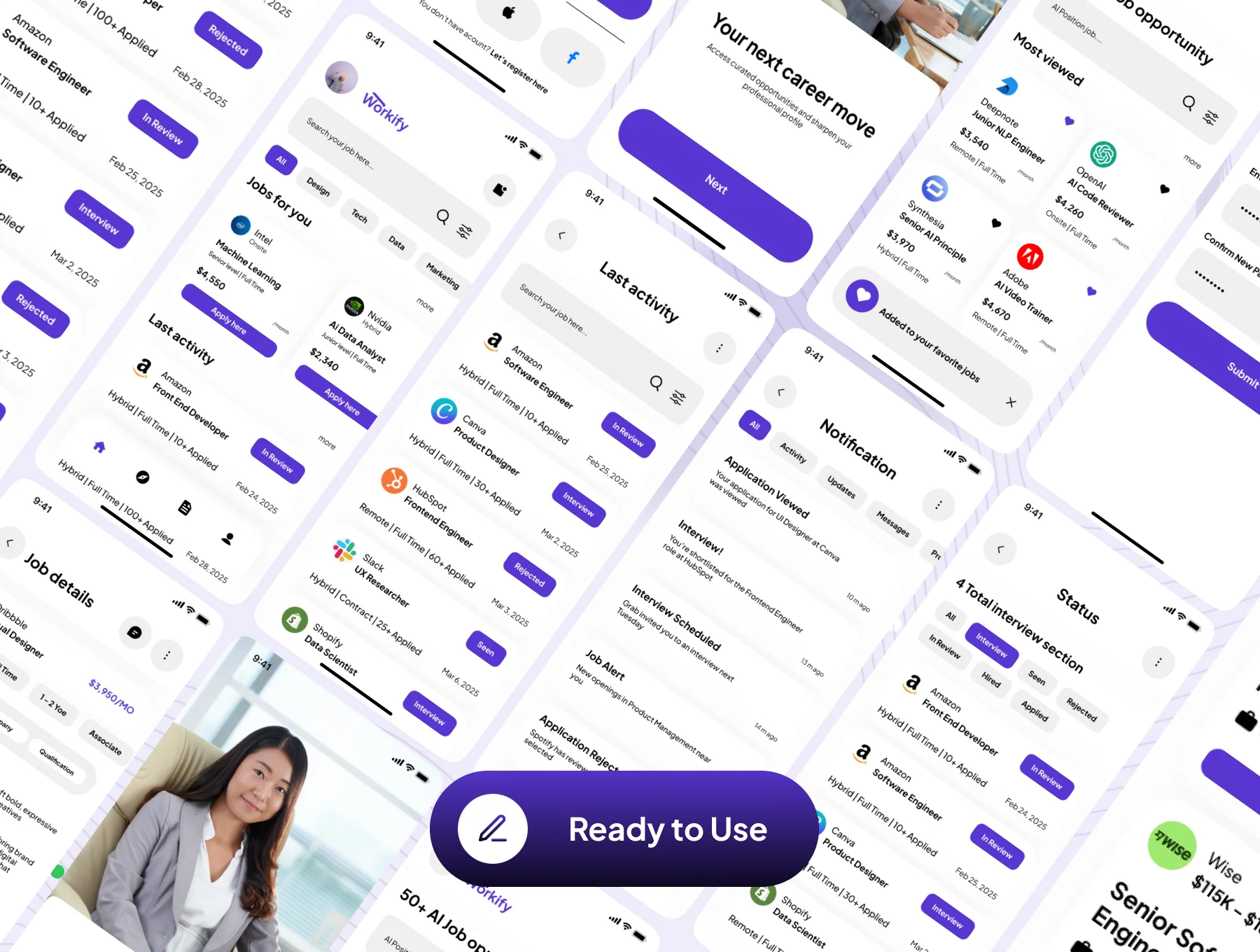 Workify - Job Portal And Career Finder App UI Kit 7