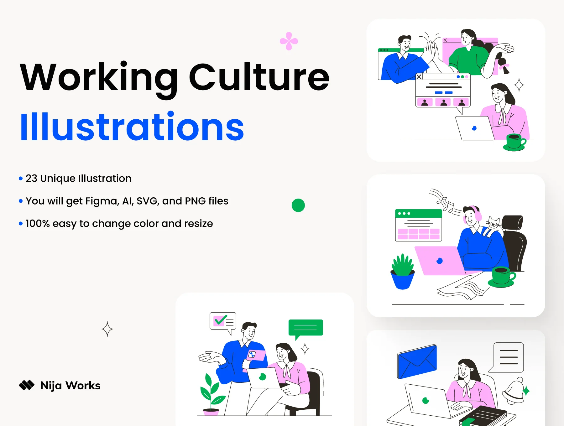 Working Culture Illustration KIT