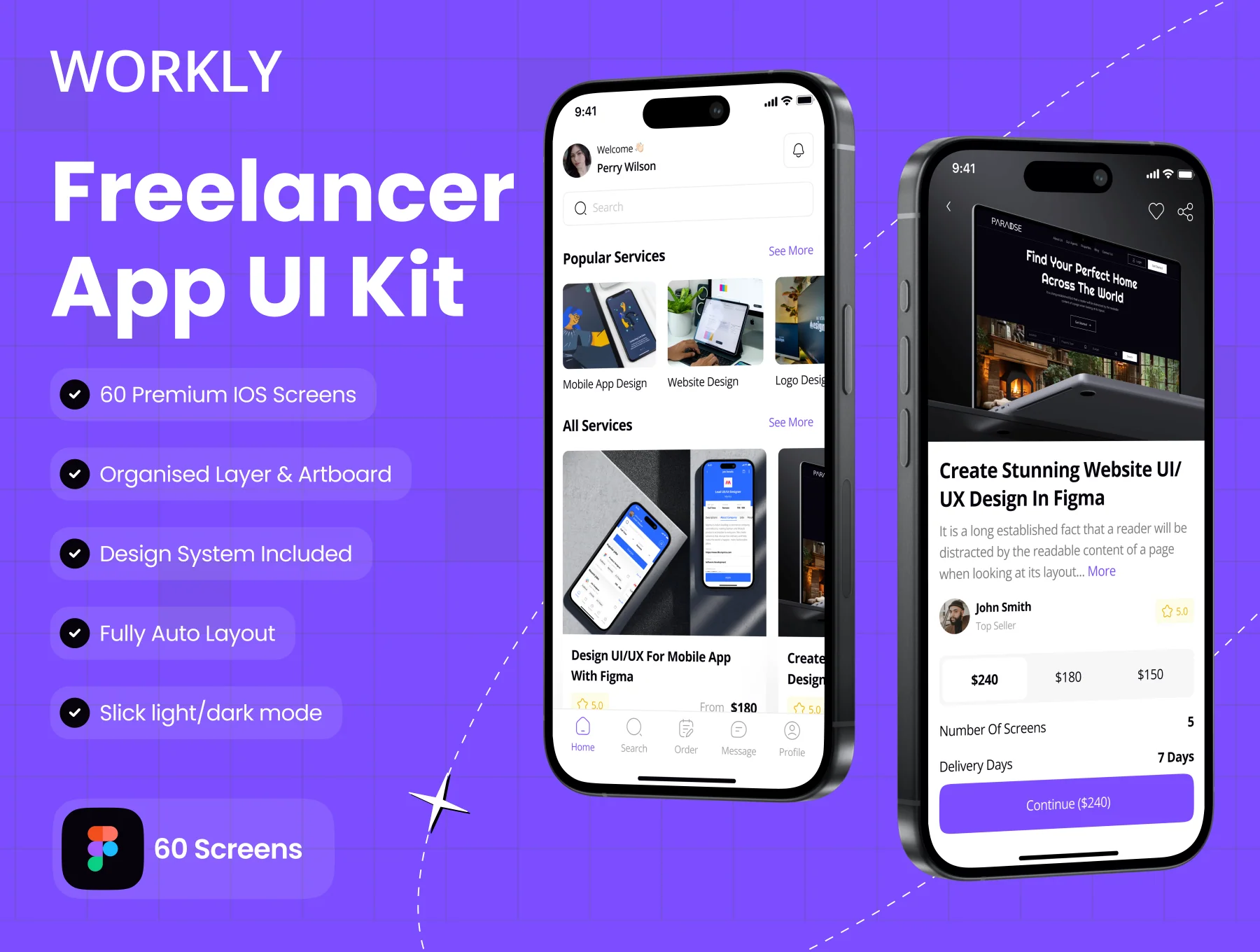 Workly - Freelancer App UI Kit