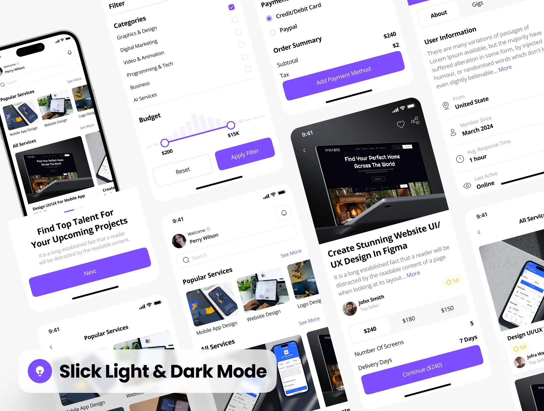 Workly - Freelancer App UI Kit 3