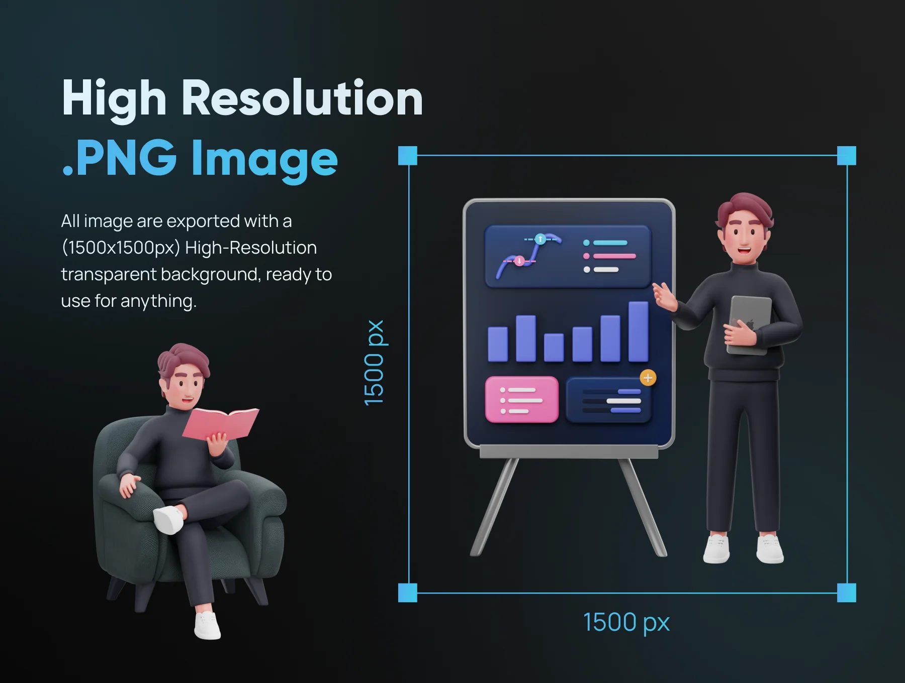 Workly - Startup & Work Environment 3D Character 4