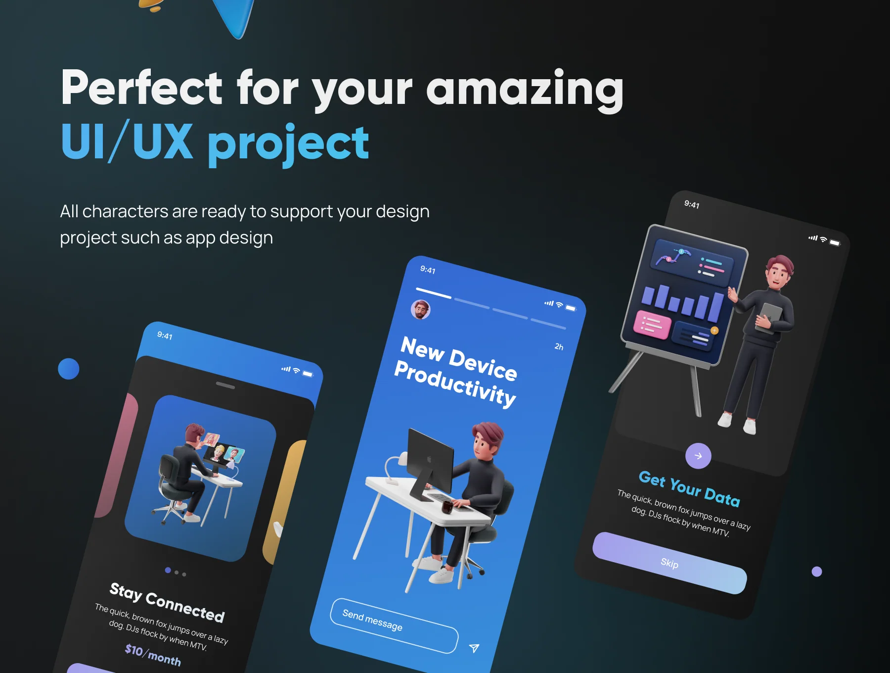 Workly - Startup & Work Environment 3D Character 5