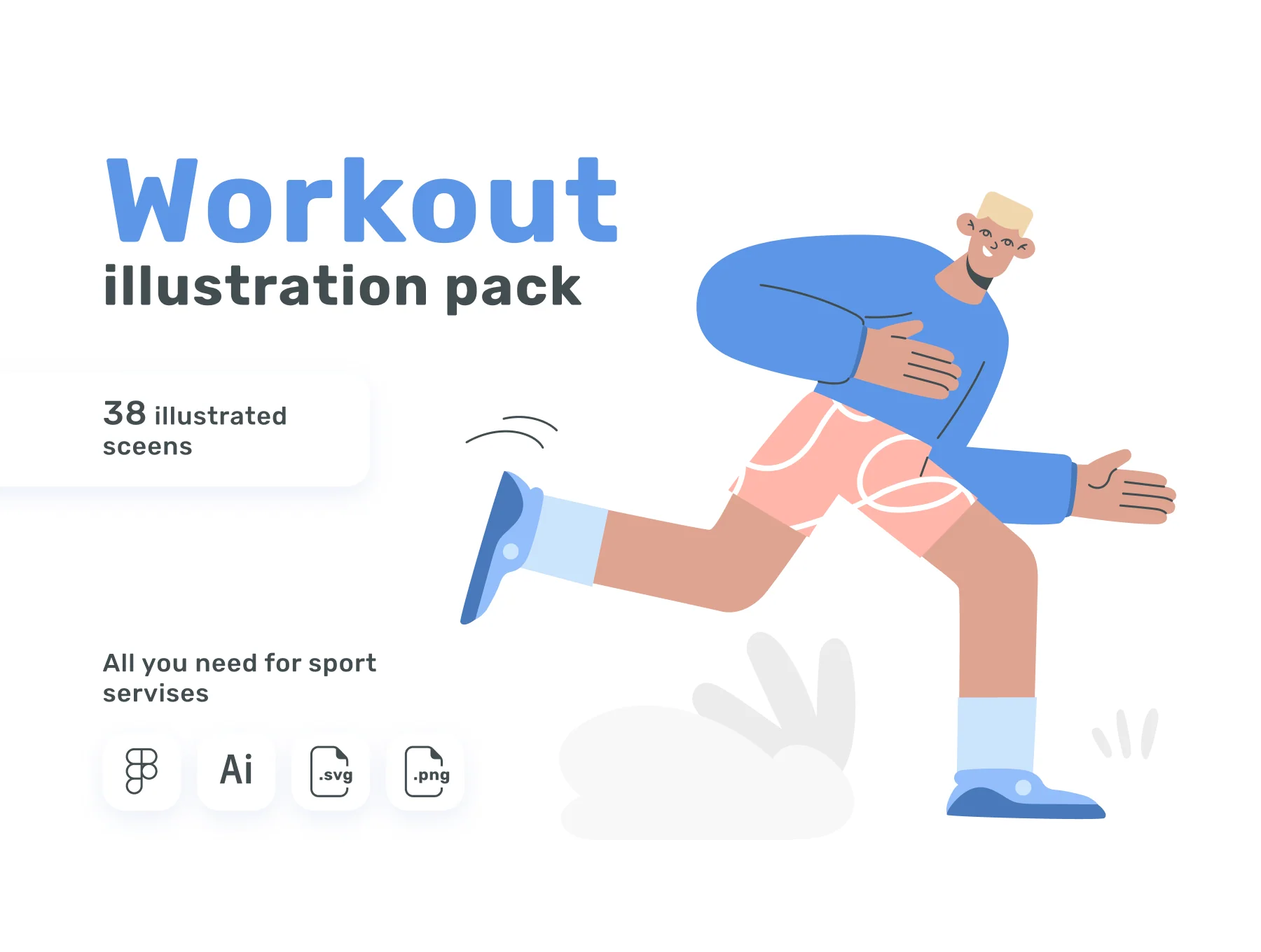 Workout illustration pack