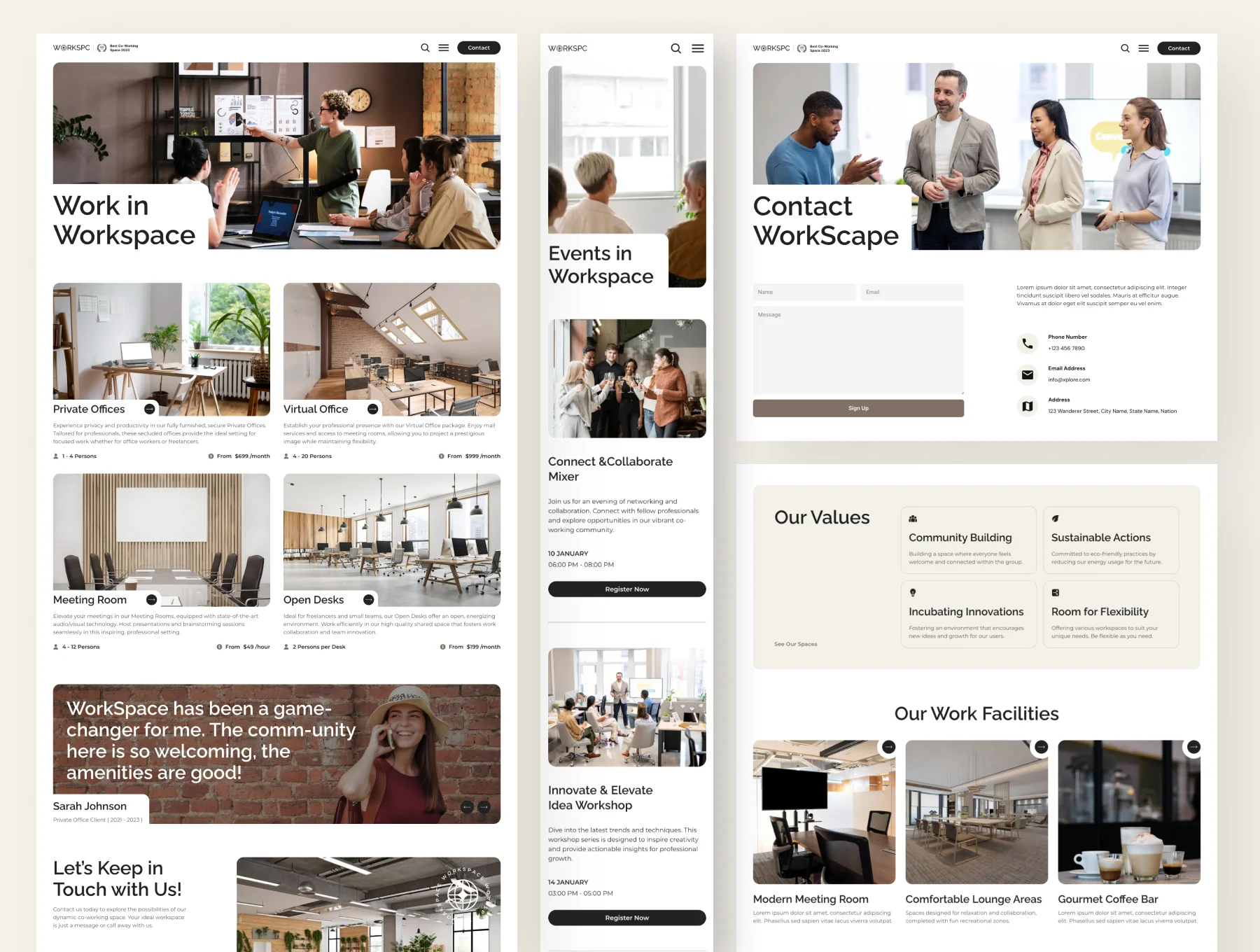 WorkScape - Co-Working Space Template 2