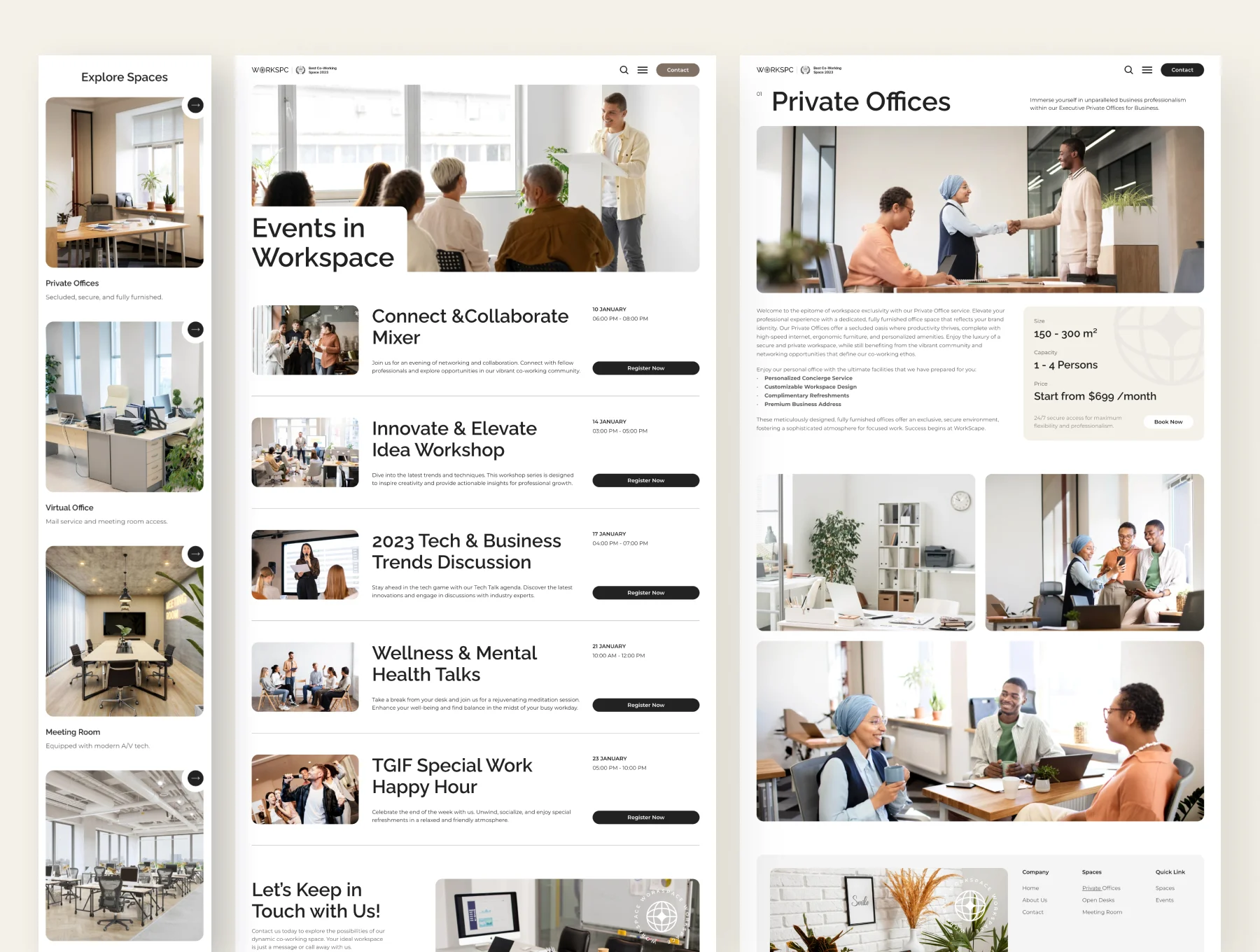 WorkScape - Co-Working Space Template 3