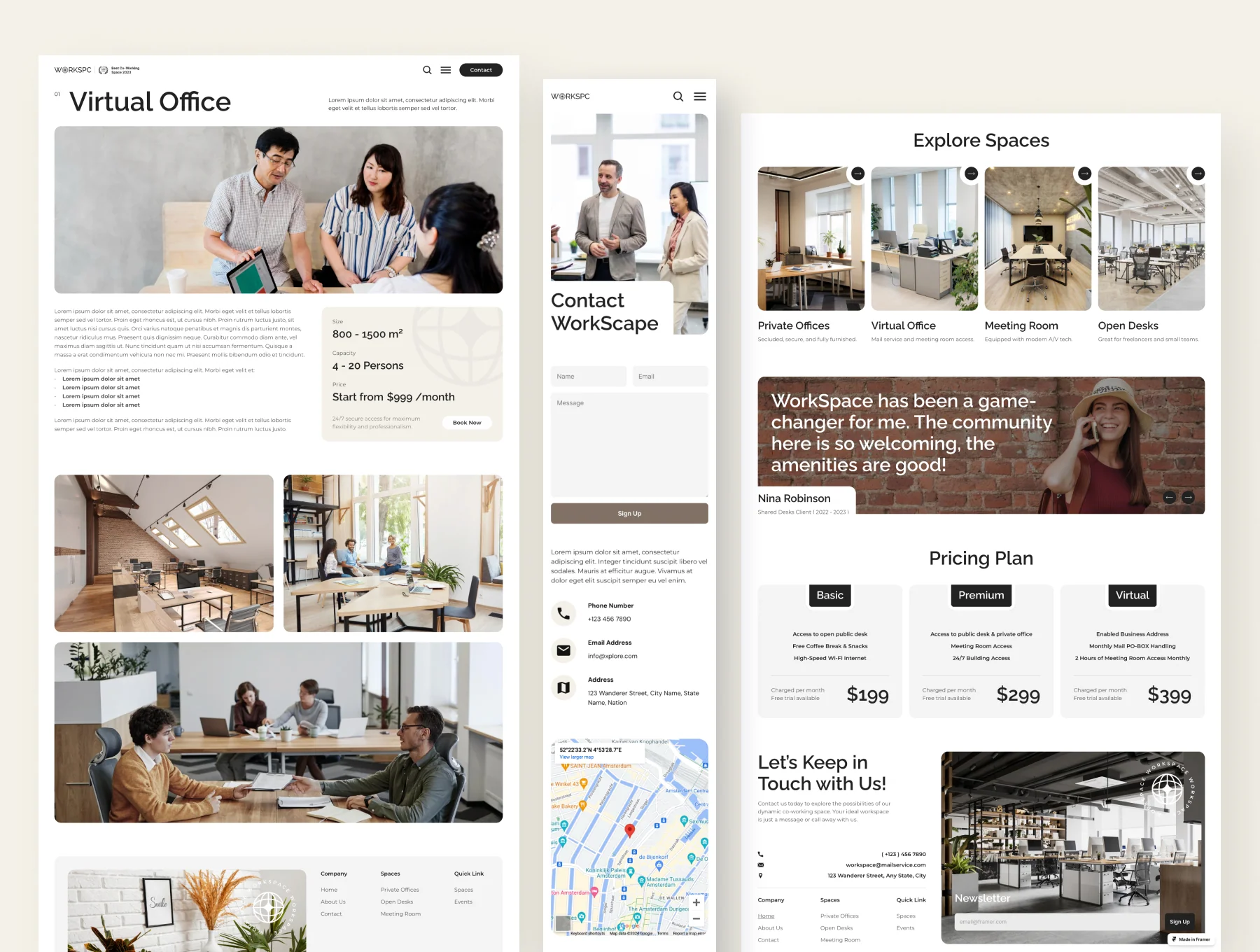 WorkScape - Co-Working Space Template 4