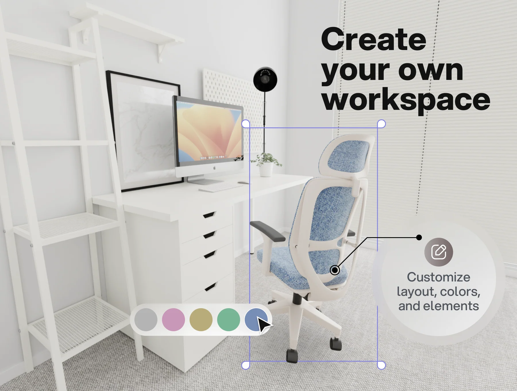 Workspacy - Semi-Realistic 3D Workspace Creator 3