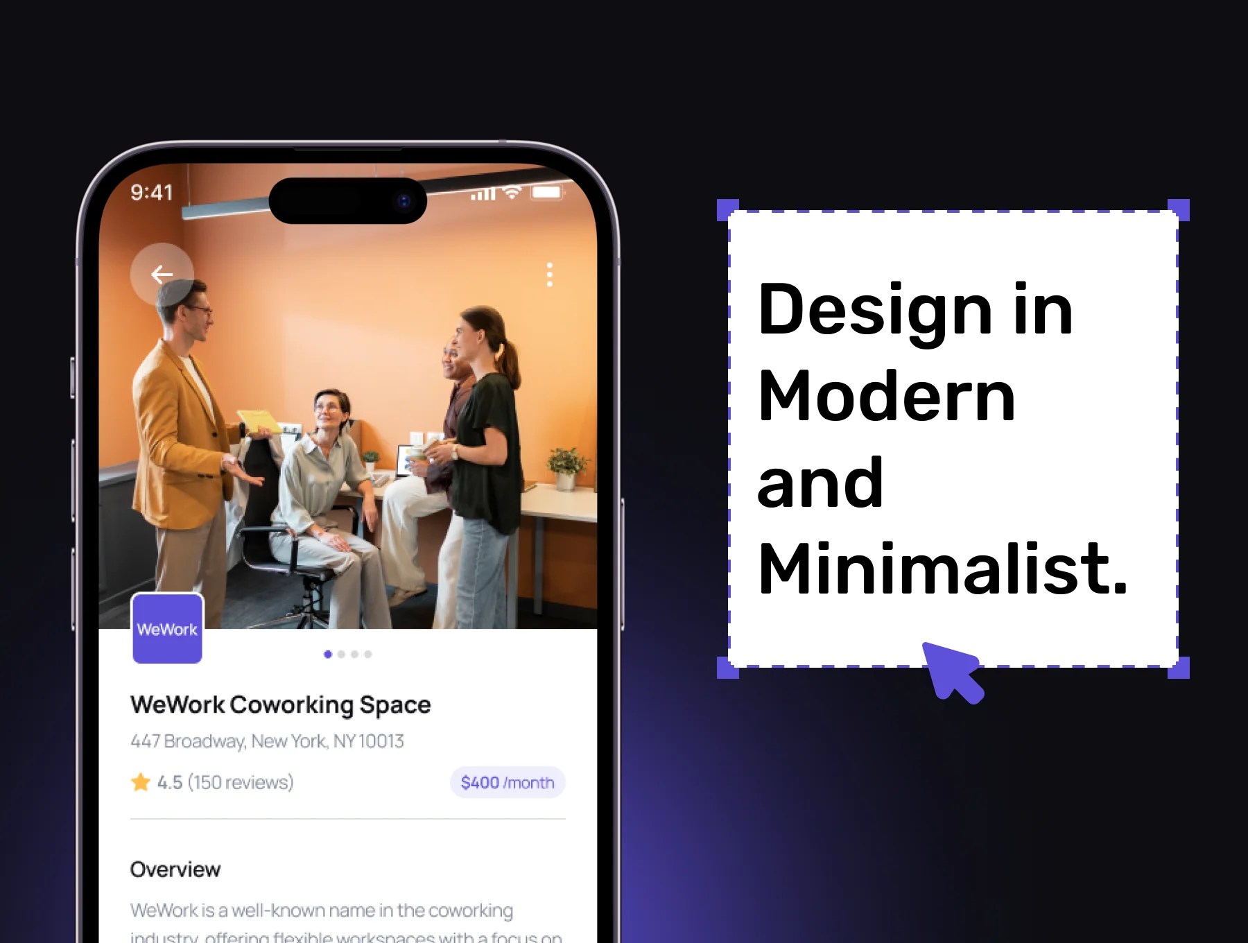 WORKSPICE - CoWorkspace Finding Mobile App UI Kit 5
