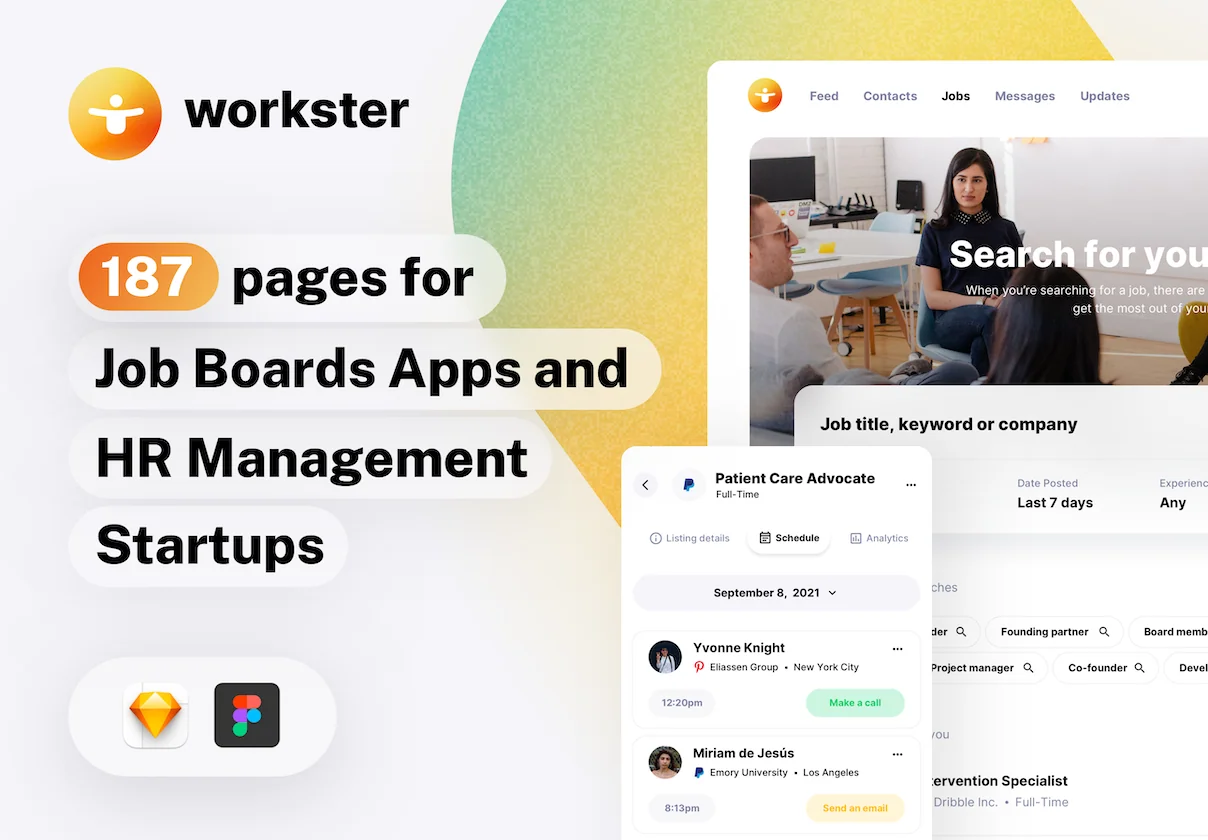 Workster - UI kit for Job Boards