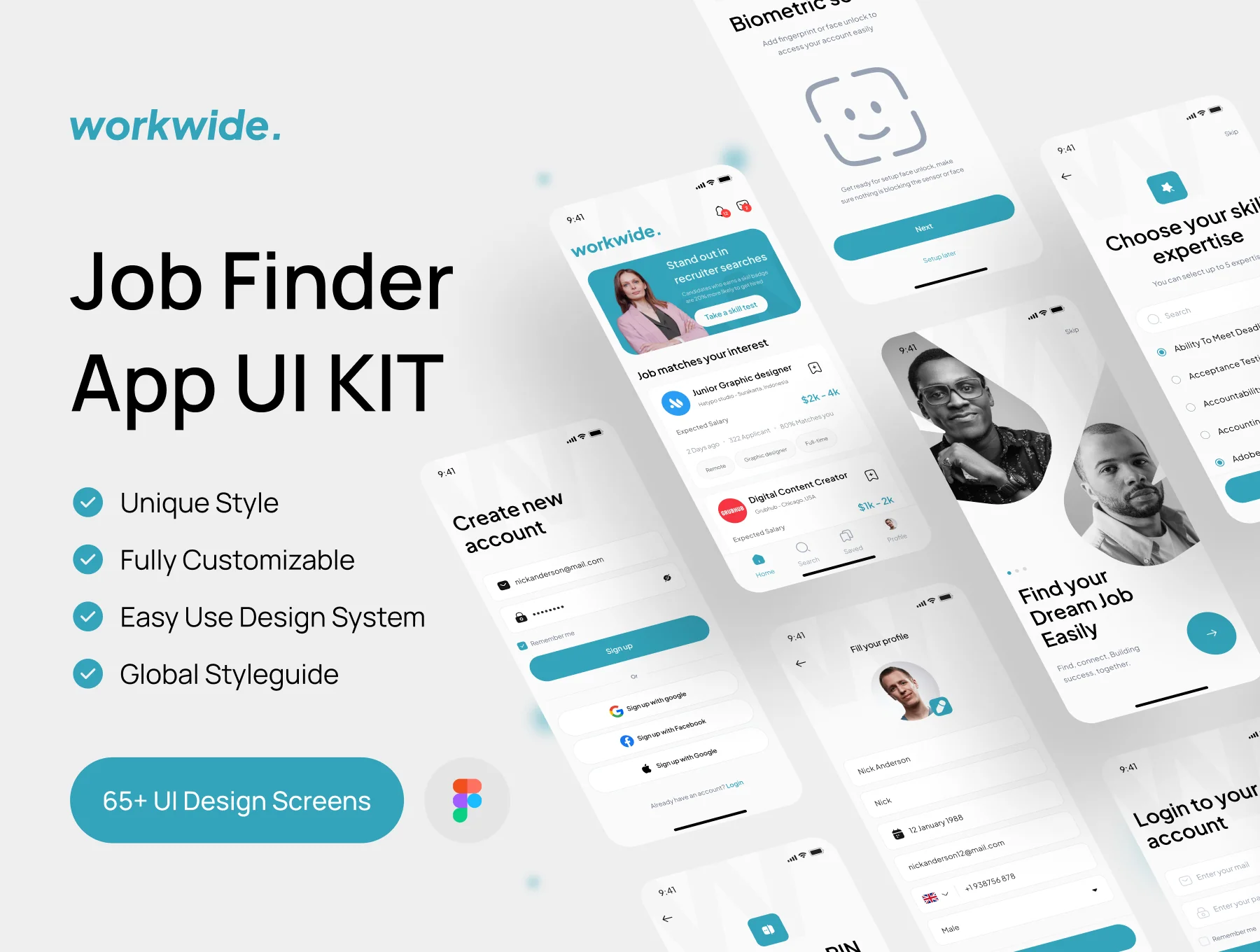 Workwide - Job Finder Apps UI KIT