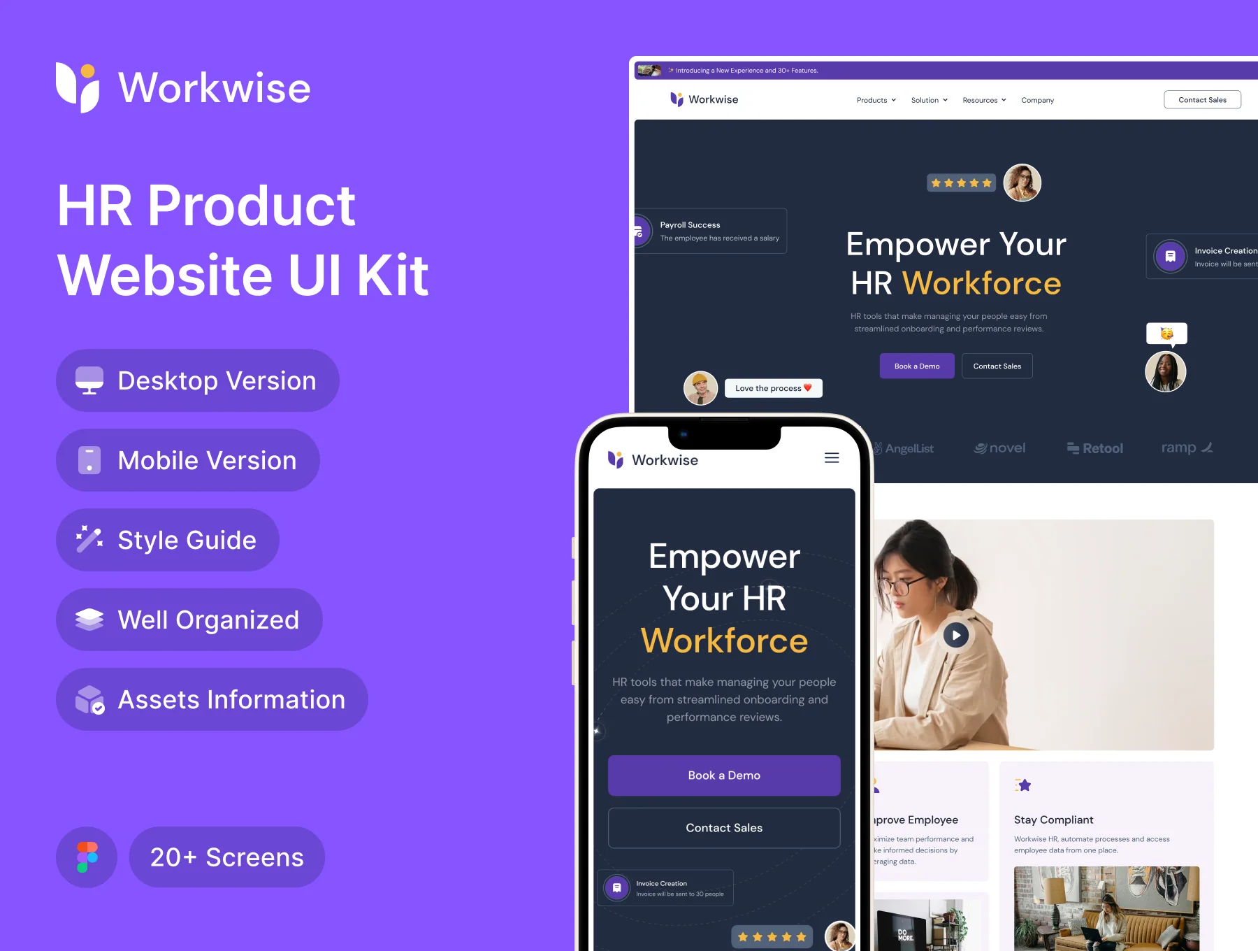 Workwise - HR Management UI Kit