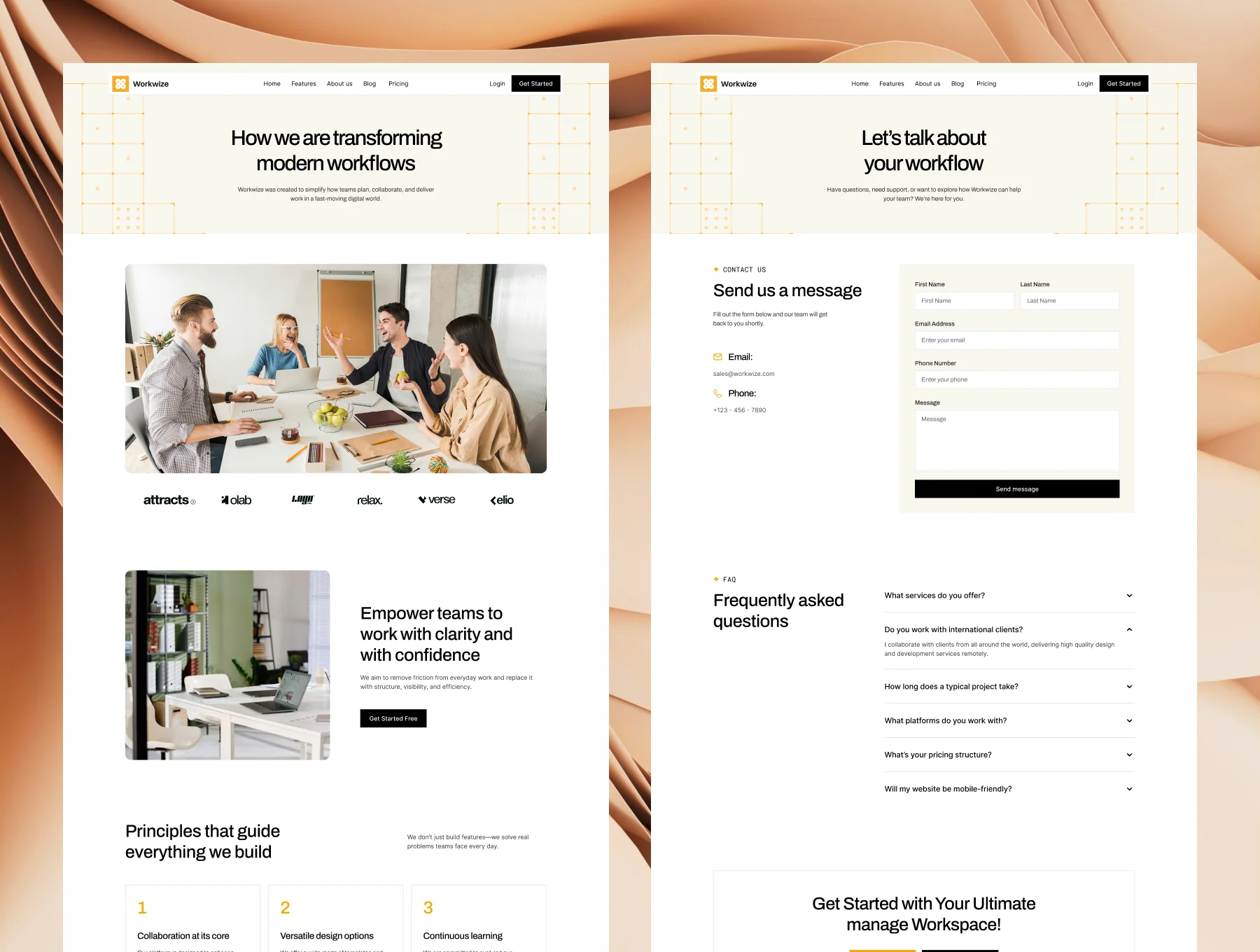 Workwize — Project Management Template 3