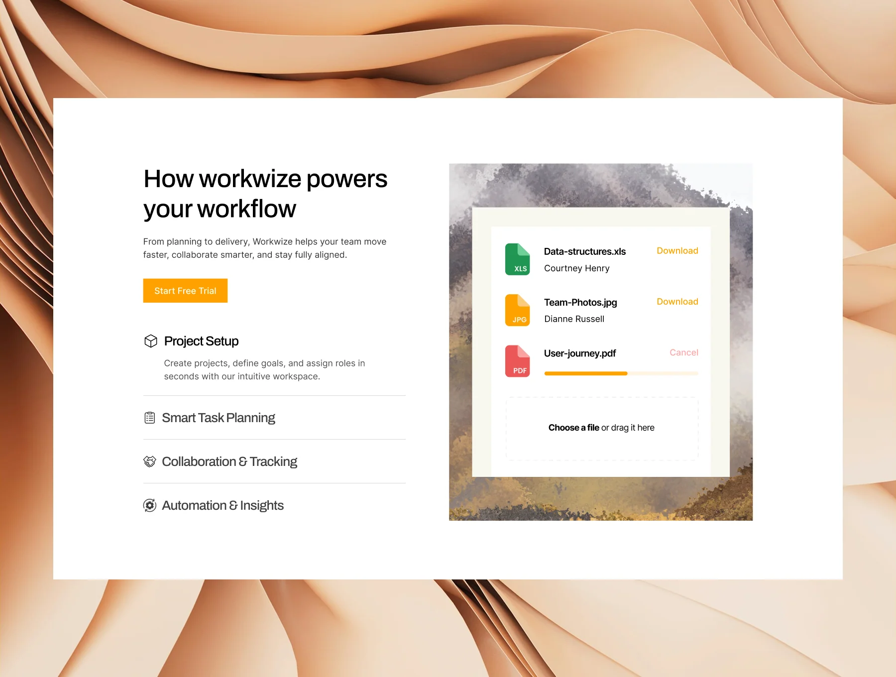 Workwize — Project Management Template 4