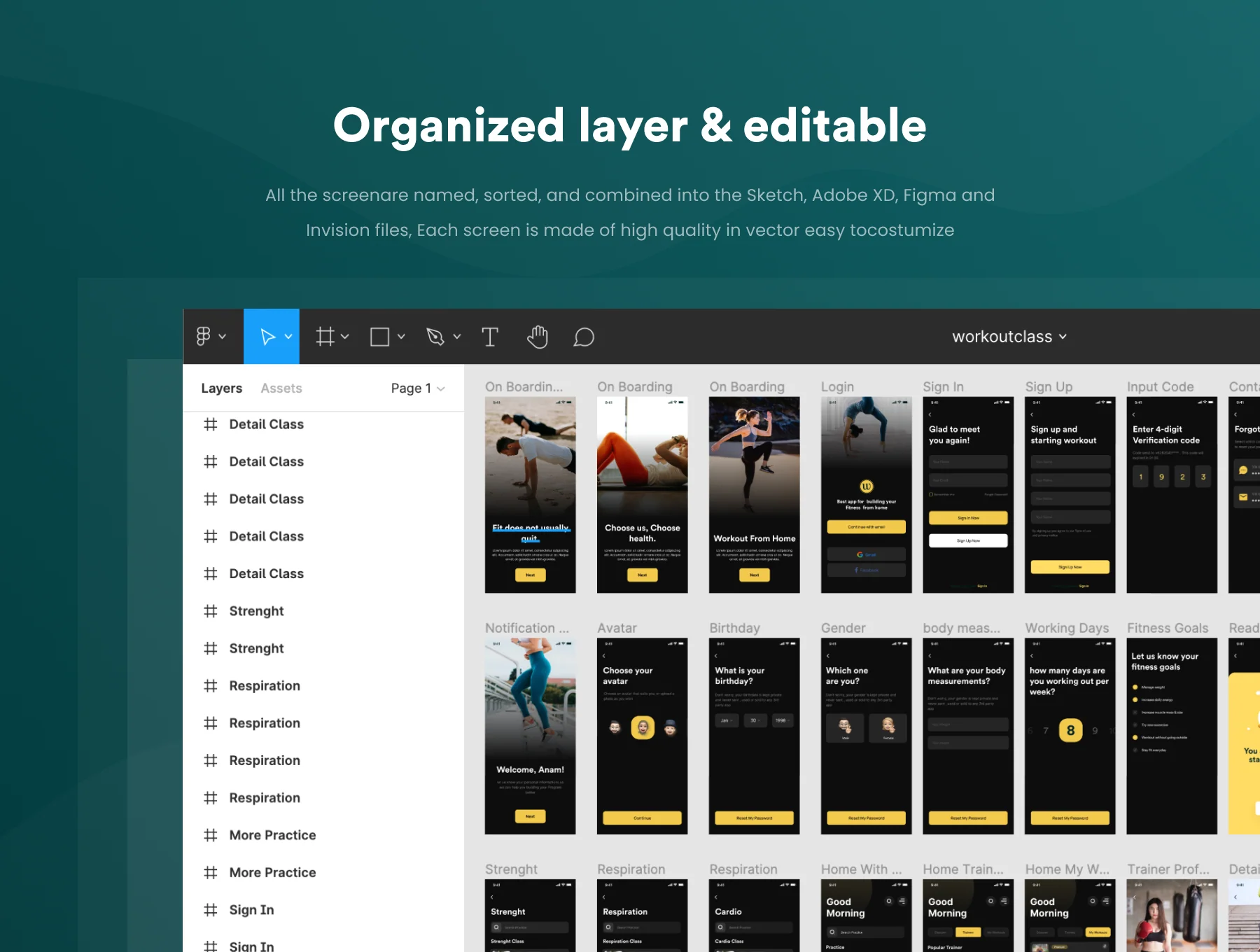 WorkyLife - Workout UI KIT 2