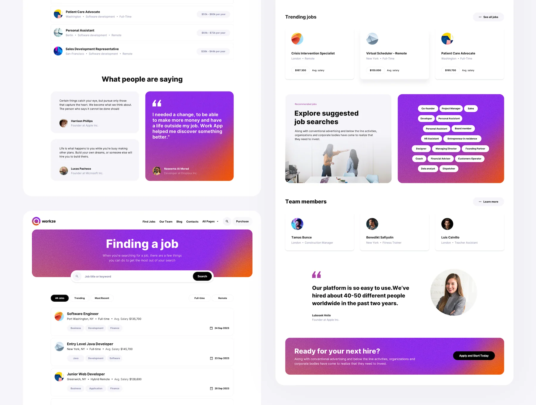 Workze job board template for Framer 2