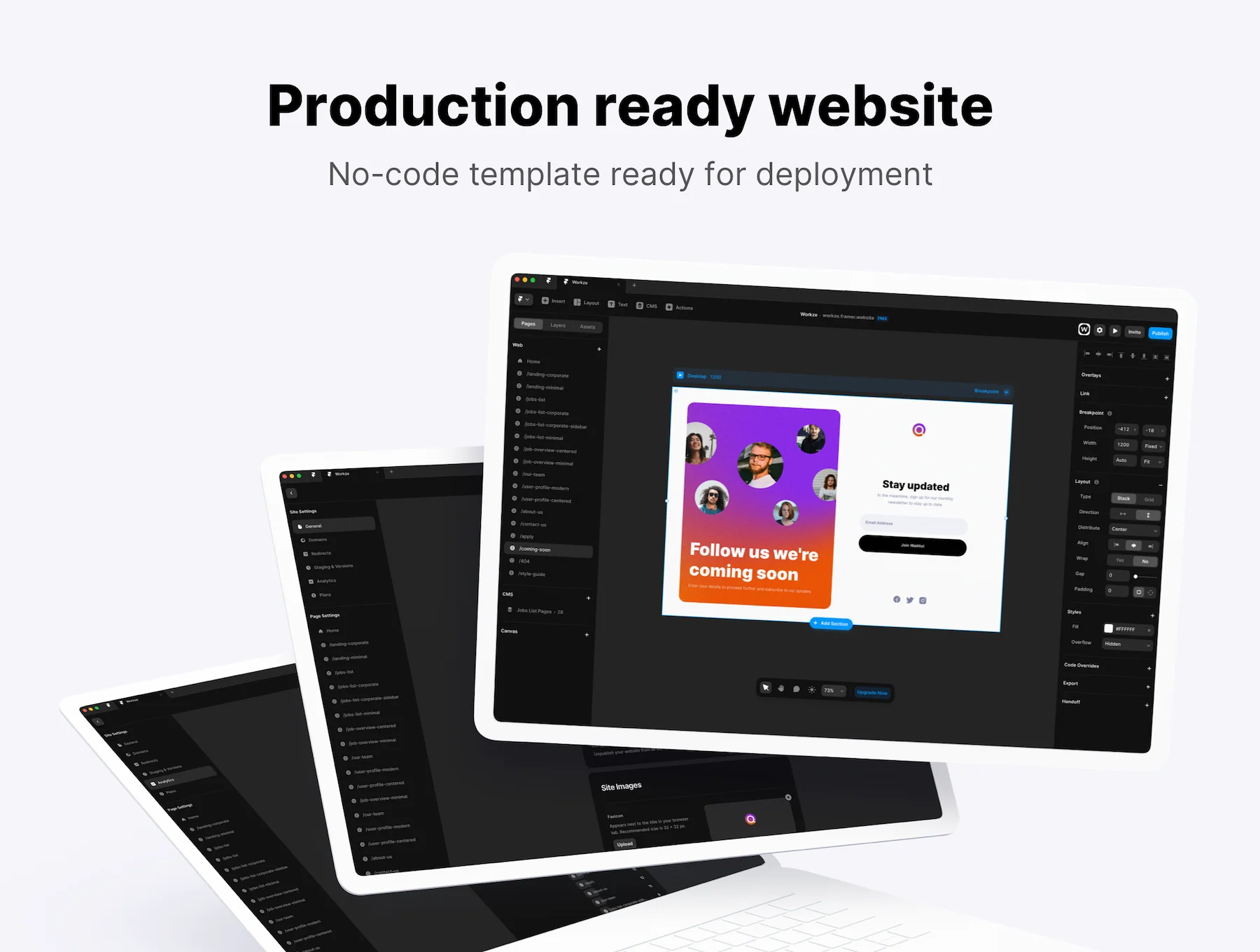 Workze job board template for Framer 7