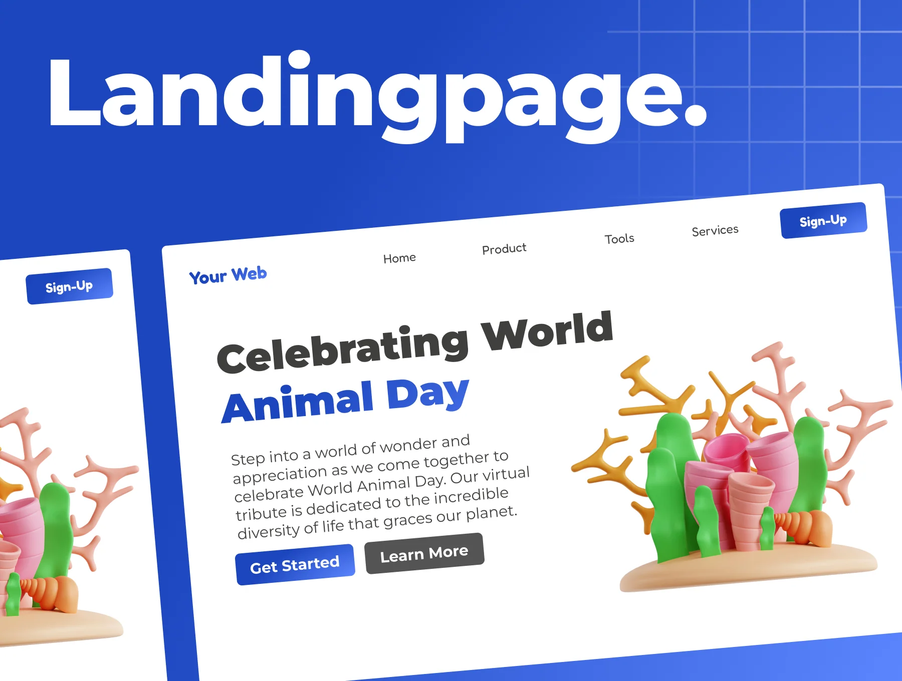 World Animal Day 3D Icon Set 4
