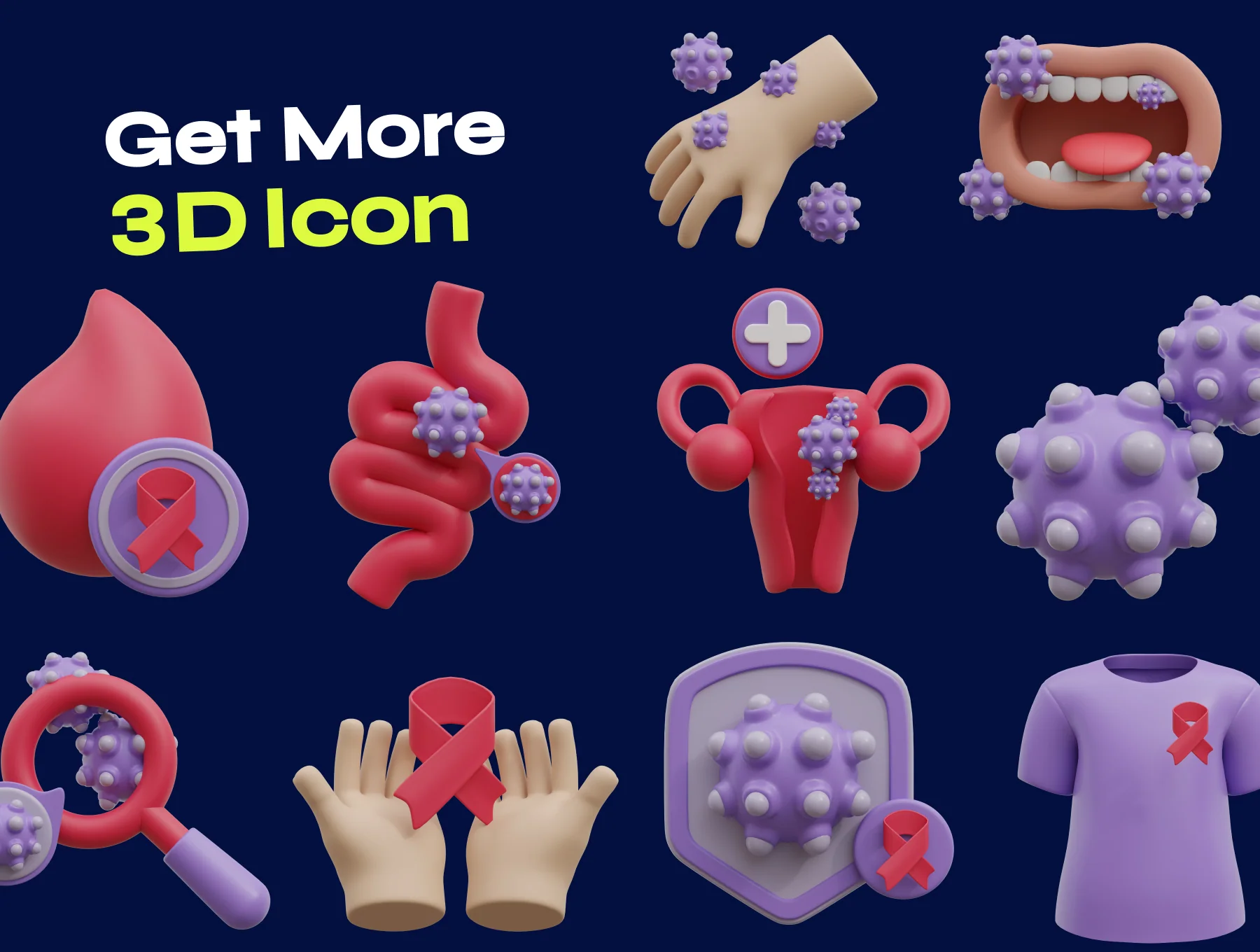 World Cancer Day 3D Icon 7