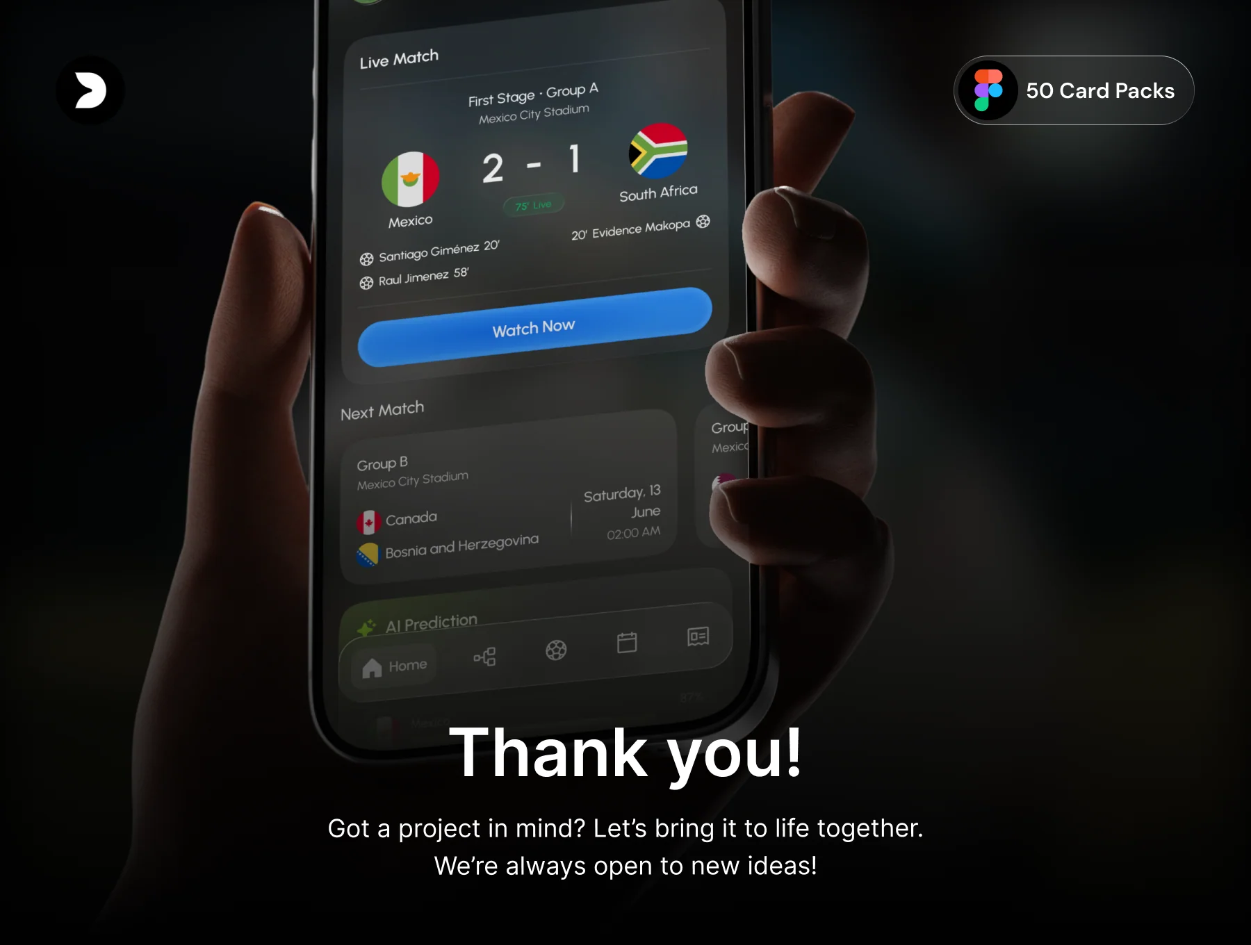 World Cup Glass Dashboard Cards UI Kit 7