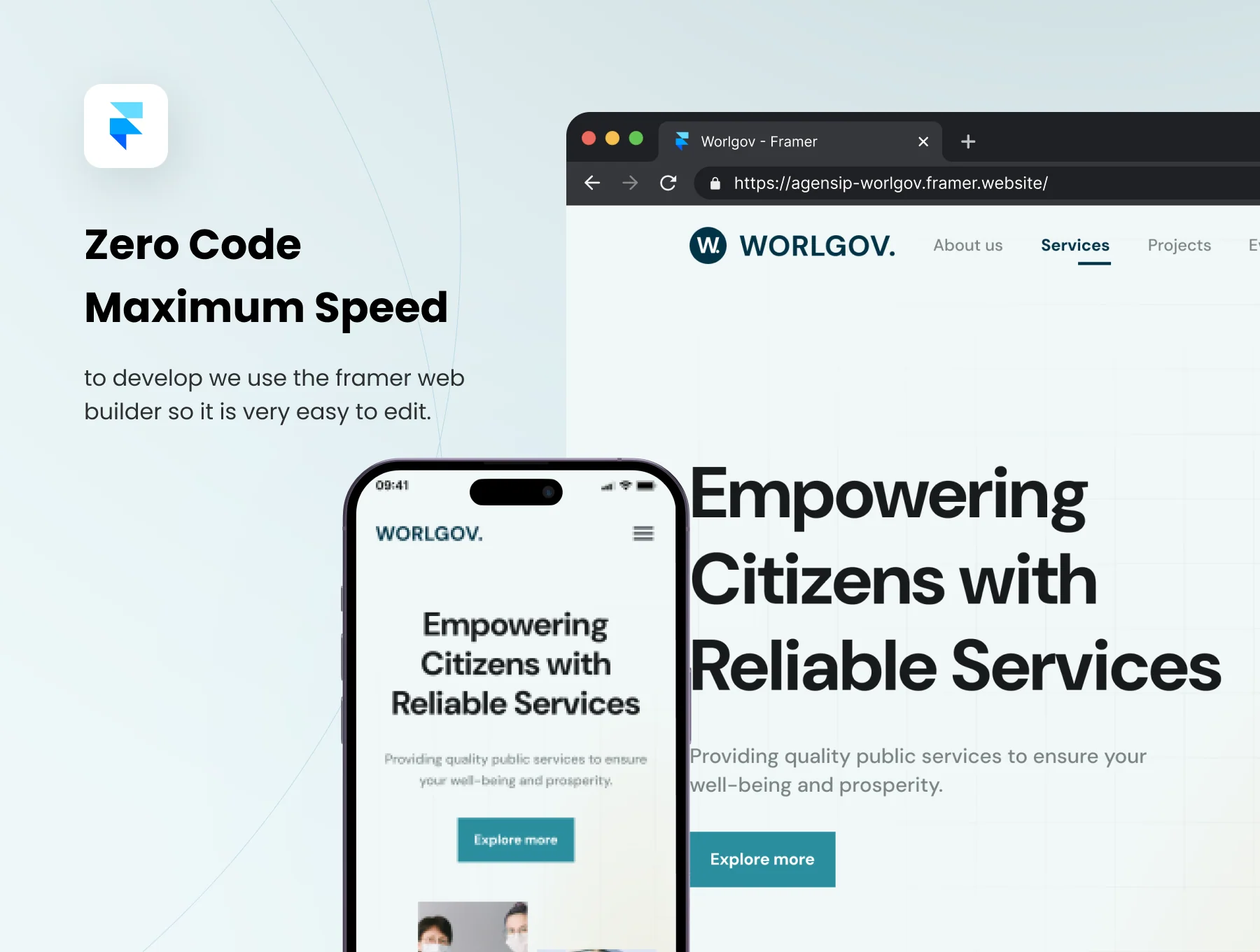 WorlGov - Institution & Organization Framer Website Kit 5