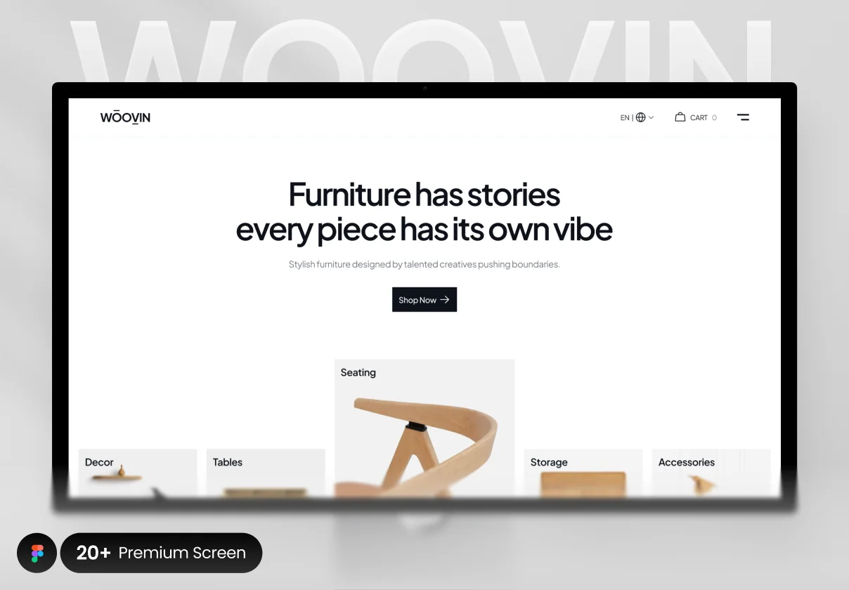 WOVIN - E Commerce Furniture Website UI Kit