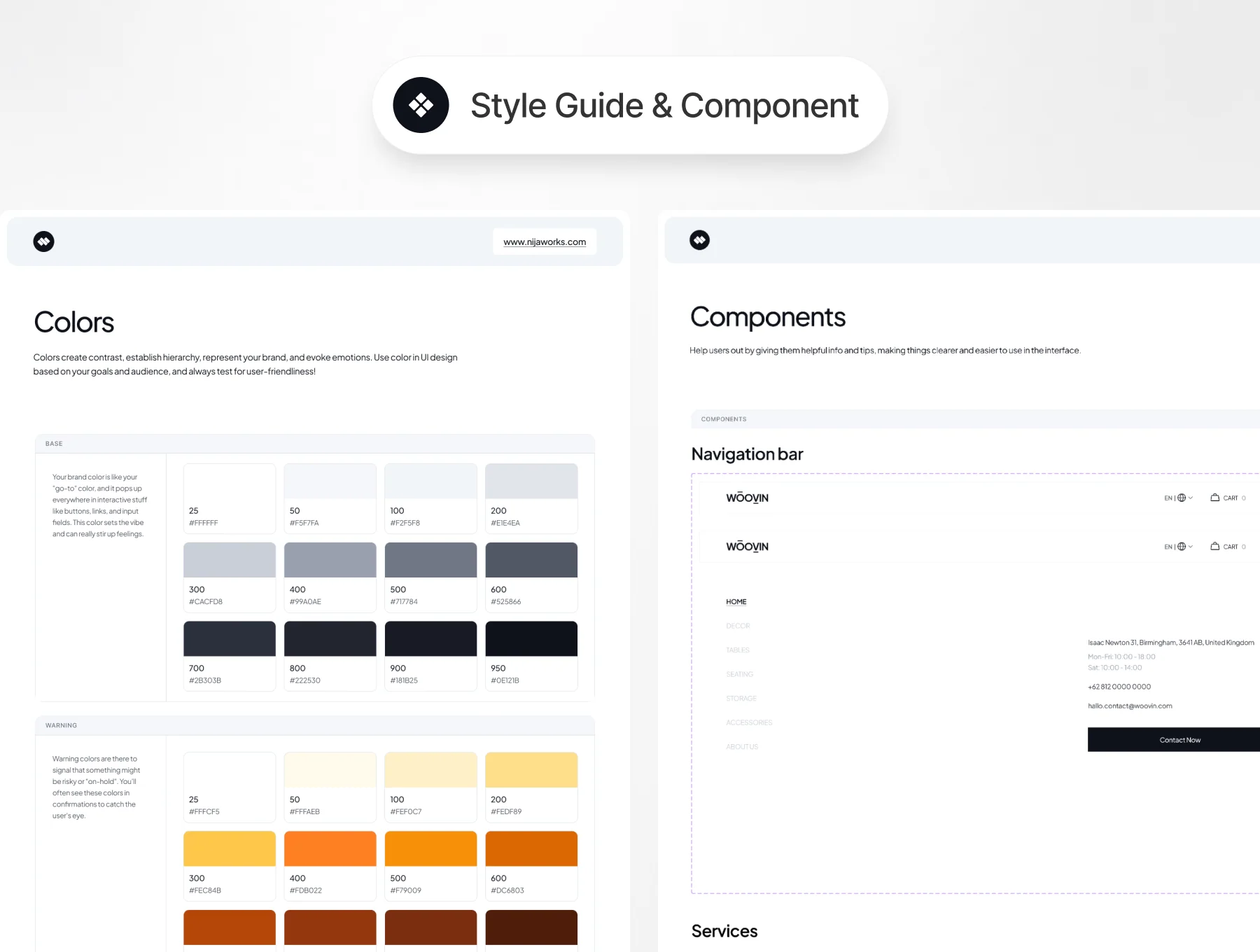 WOVIN - E Commerce Furniture Website UI Kit 3