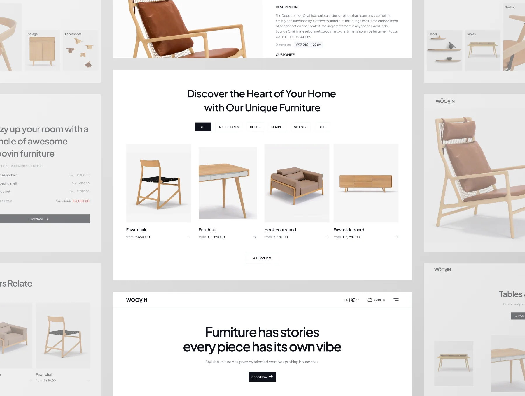 WOVIN - E Commerce Furniture Website UI Kit 6