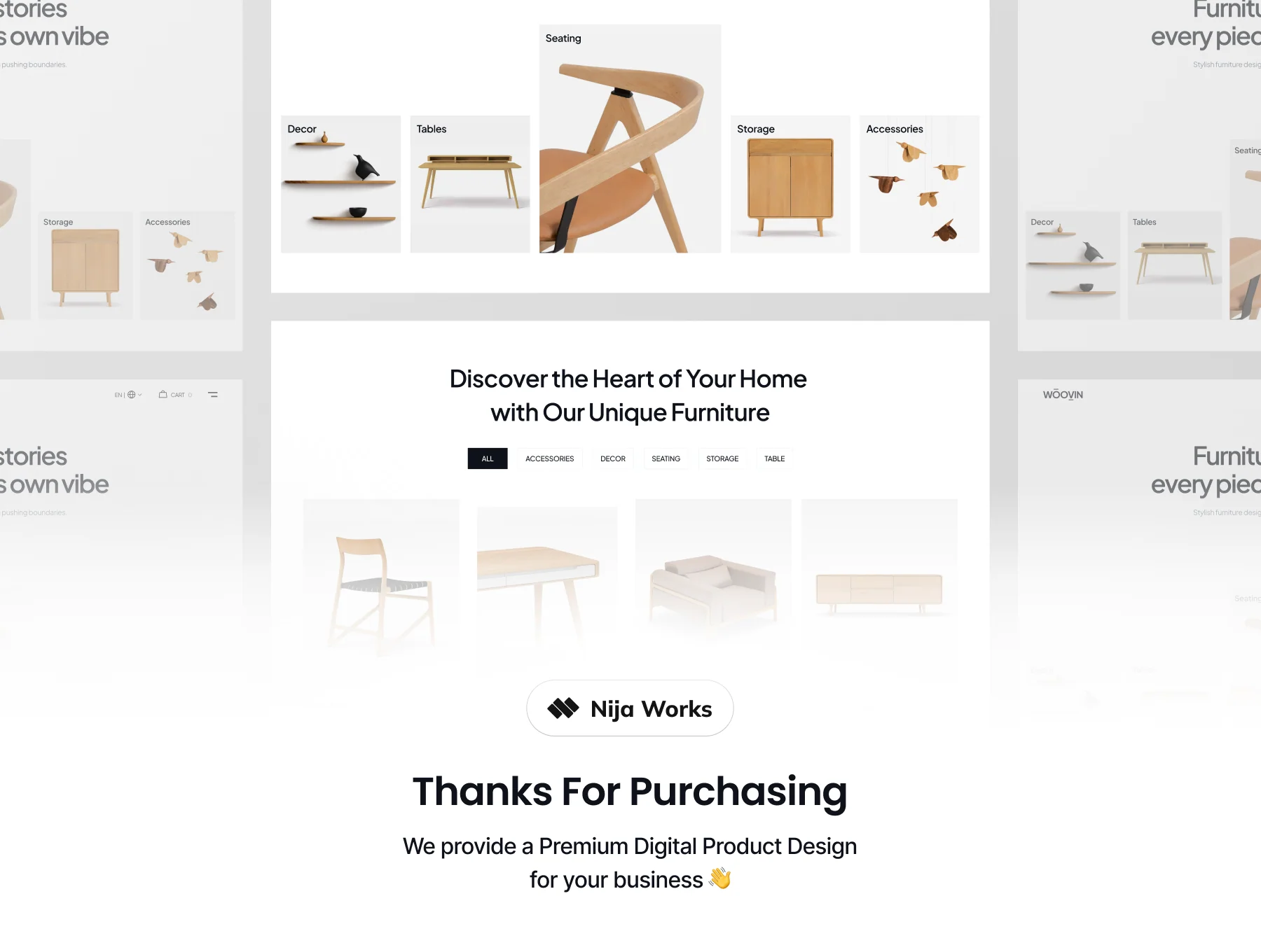 WOVIN - E Commerce Furniture Website UI Kit 7