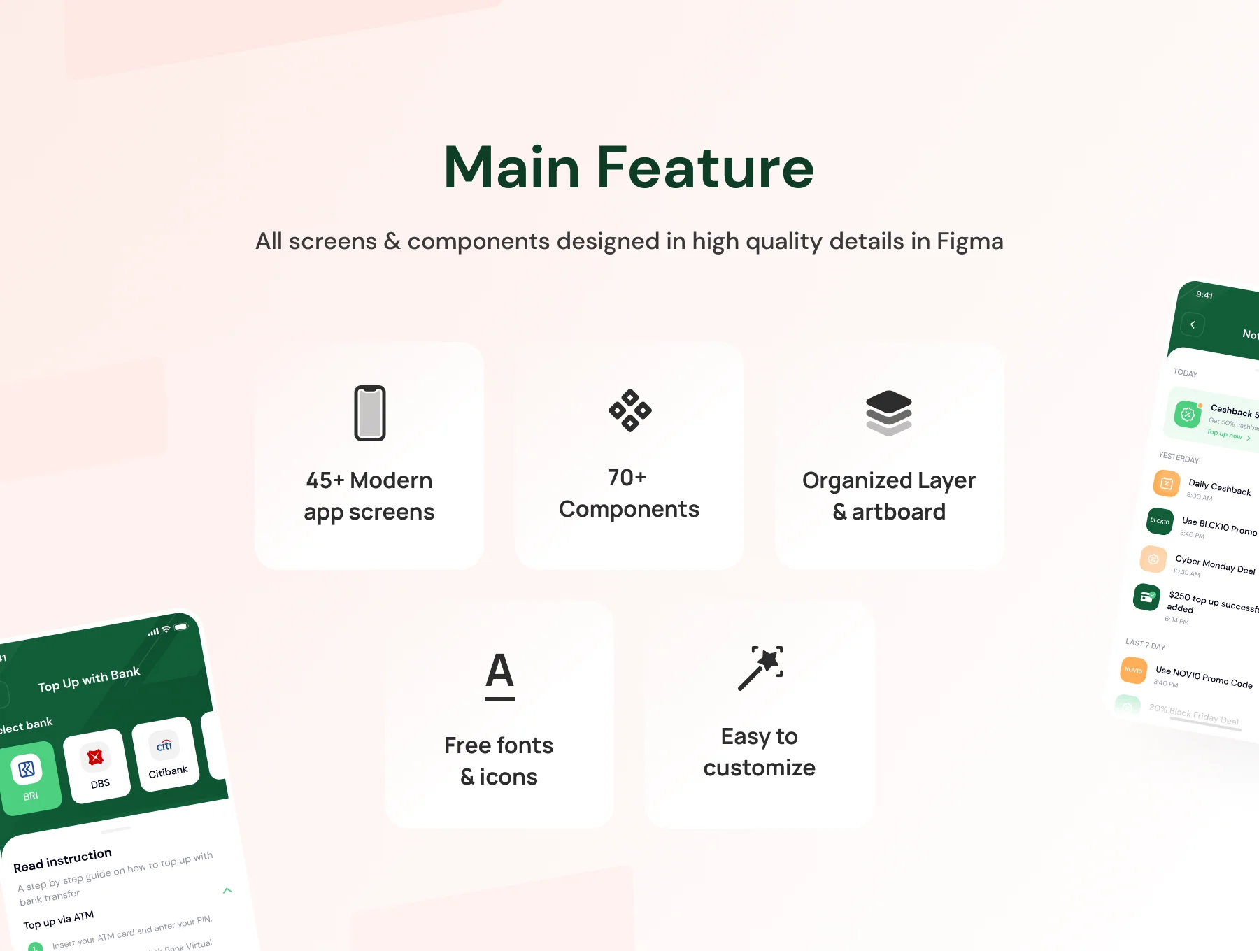 Wpay App - Modern E-wallet App UI Design Kit 2