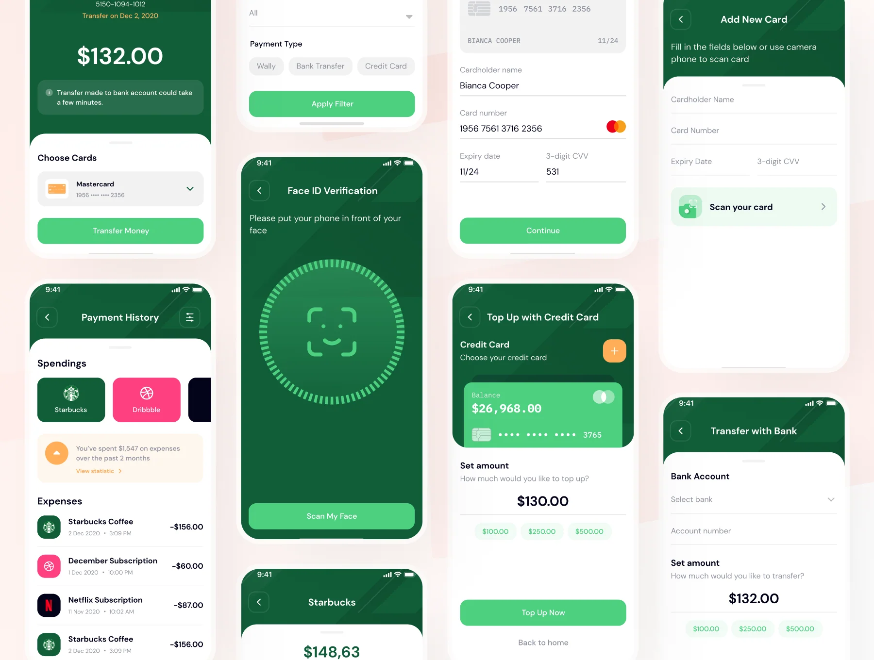 Wpay App - Modern E-wallet App UI Design Kit 5
