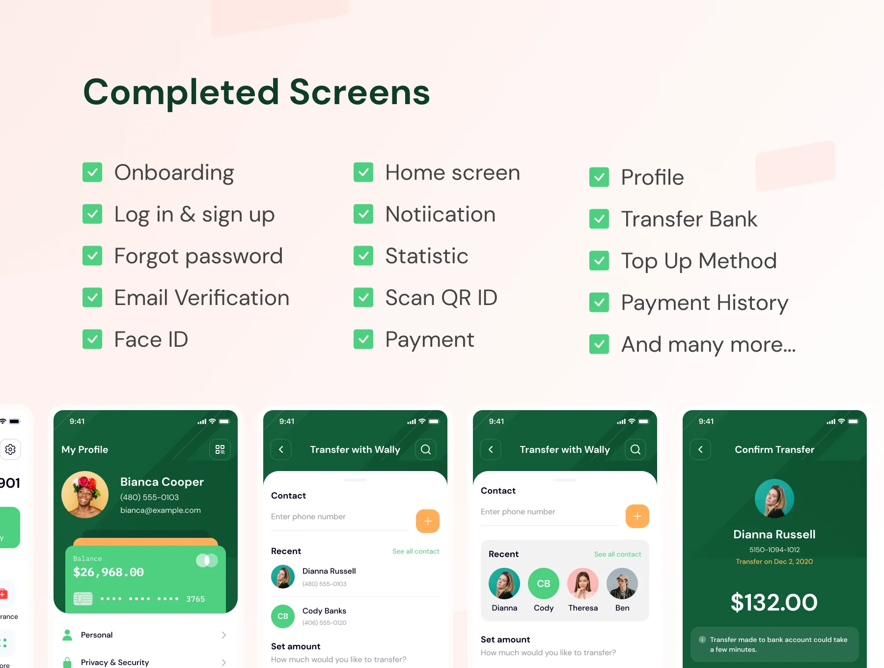 Wpay App - Modern E-wallet App UI Design Kit 8
