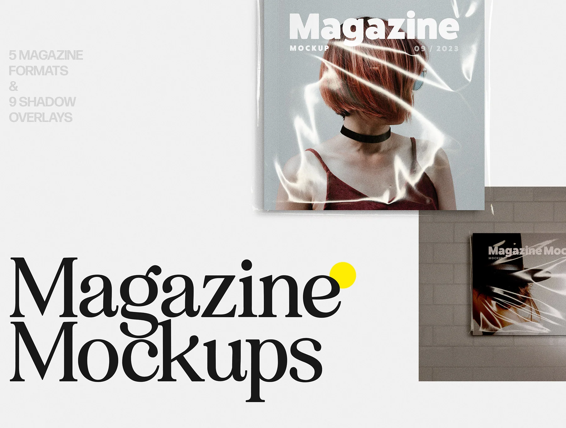 Wrapped Magazine Mockups