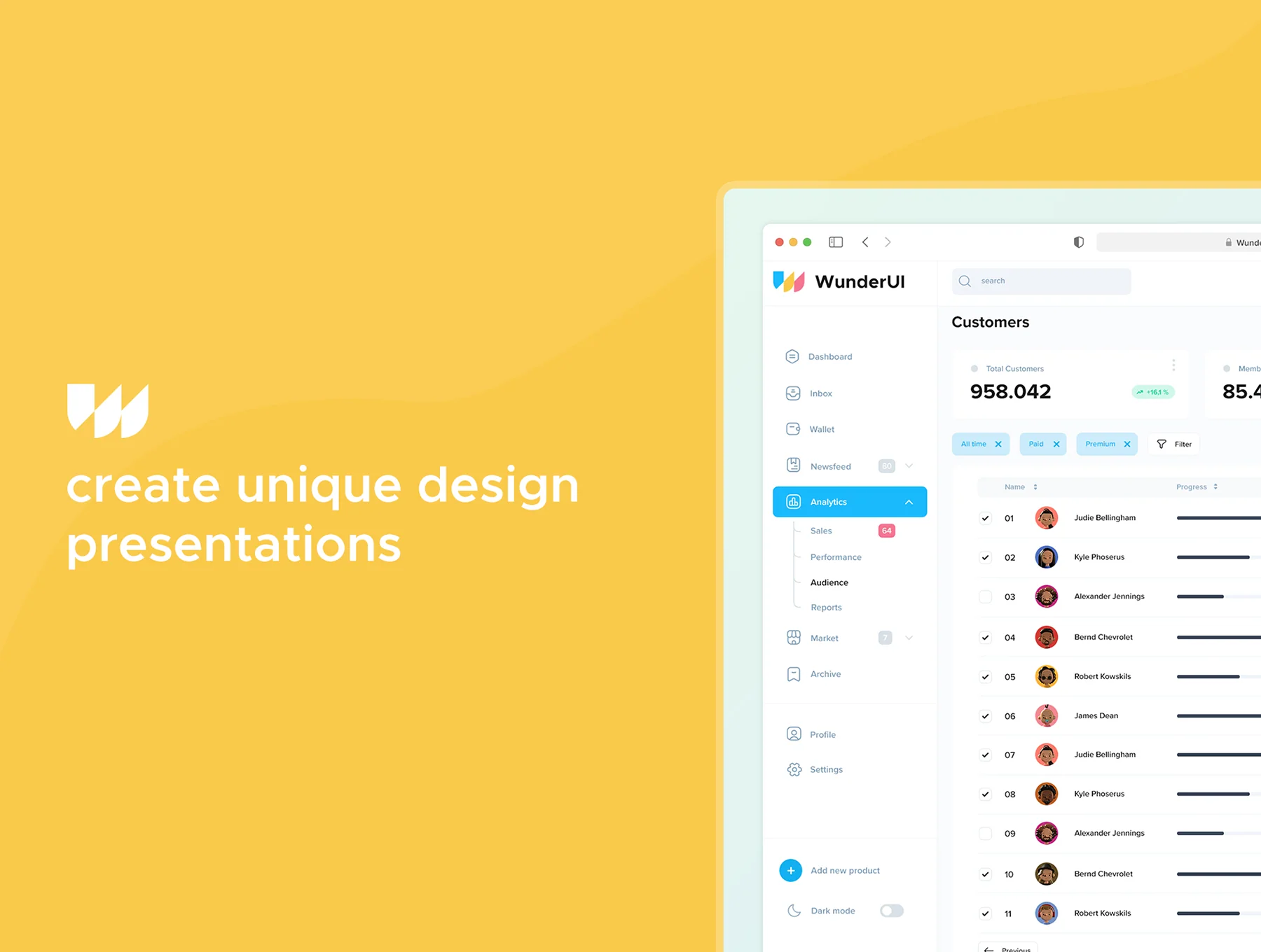 WunderUI - design system & UI Kit 3