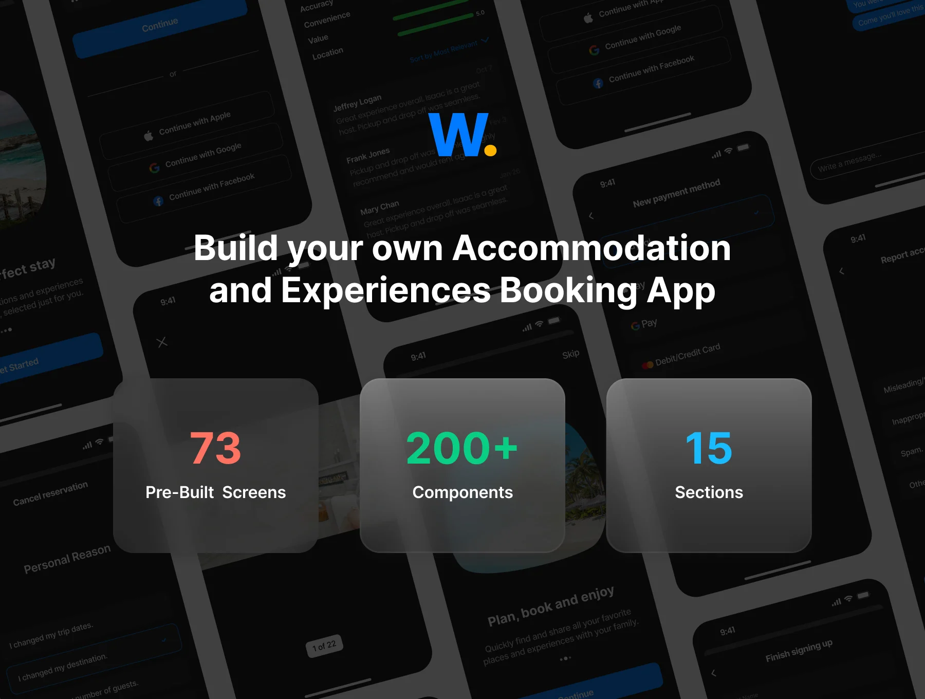 Wynd - Accommodation and Experiences Booking App UI Kit 3