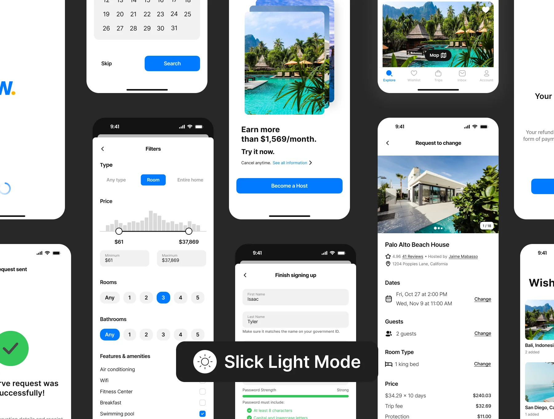 Wynd - Accommodation and Experiences Booking App UI Kit 5