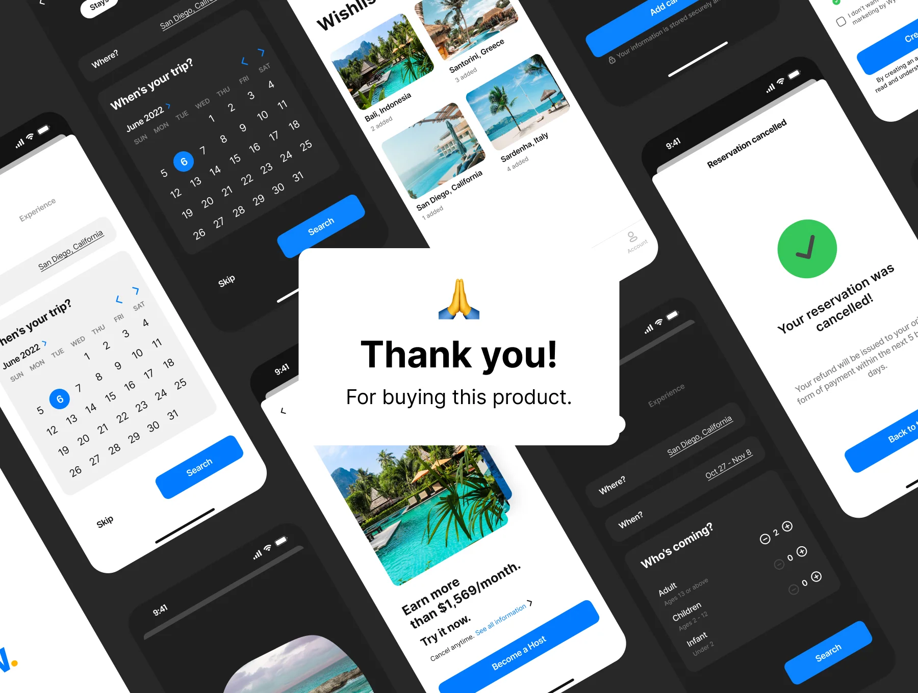 Wynd - Accommodation and Experiences Booking App UI Kit 8