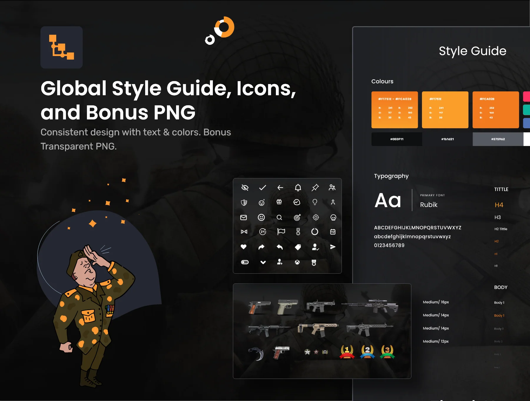 WZ STATS - Gaming Statistic UI Kit 4