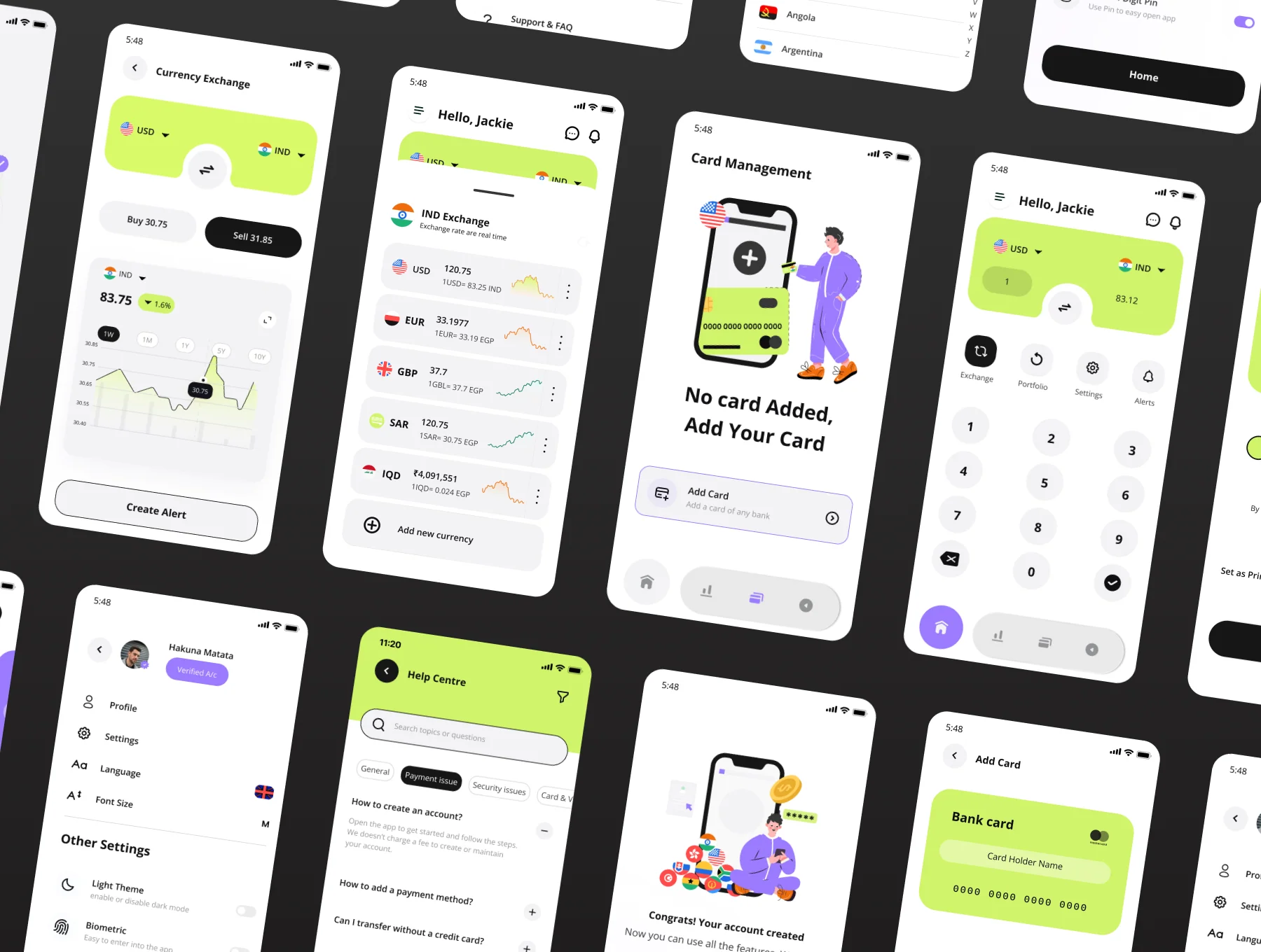 Xange currency exchange app light Ui kit 3
