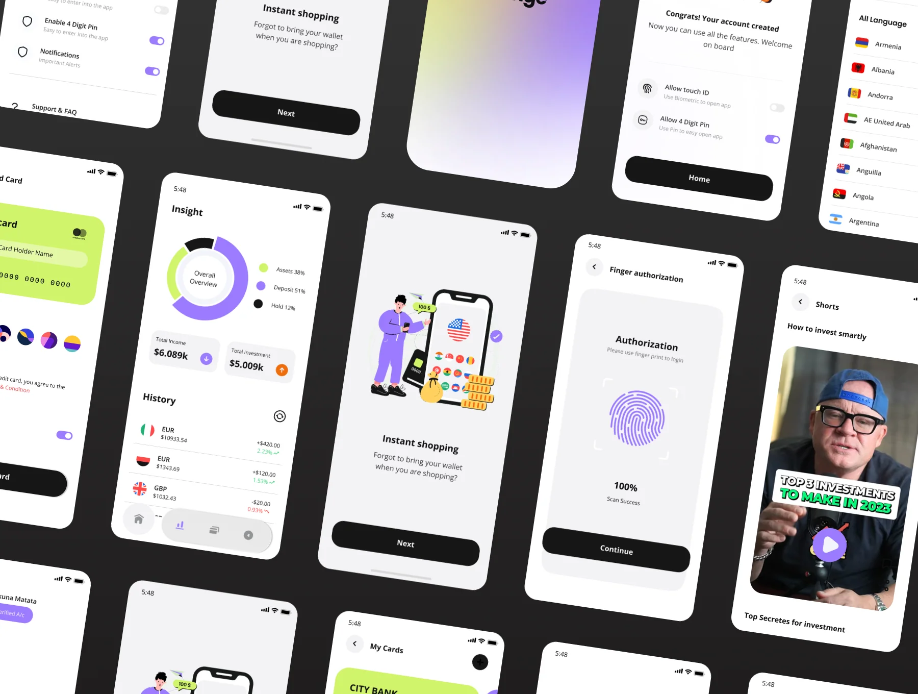 Xange currency exchange app light Ui kit 4