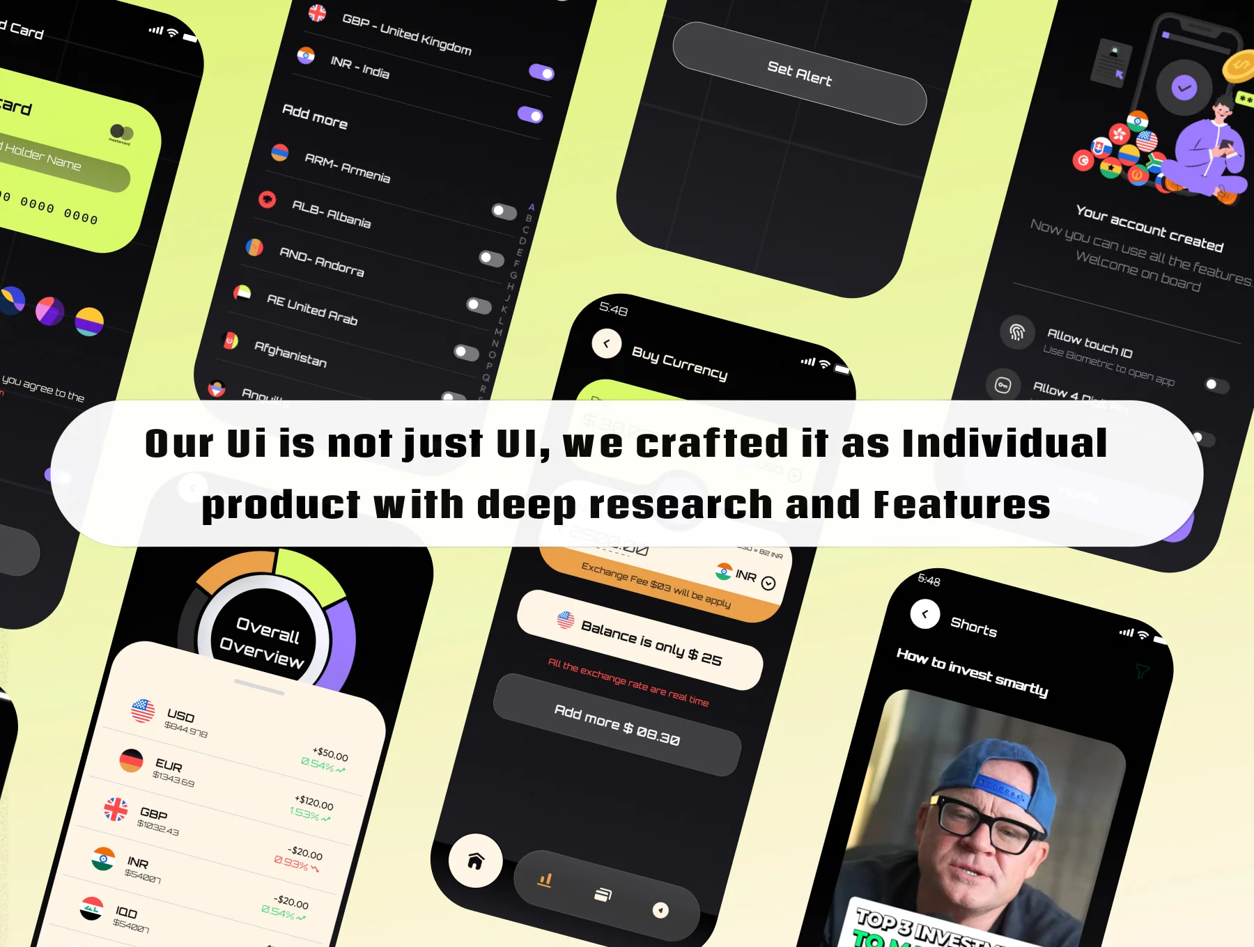 Xange currency exchange app Ui kit 4